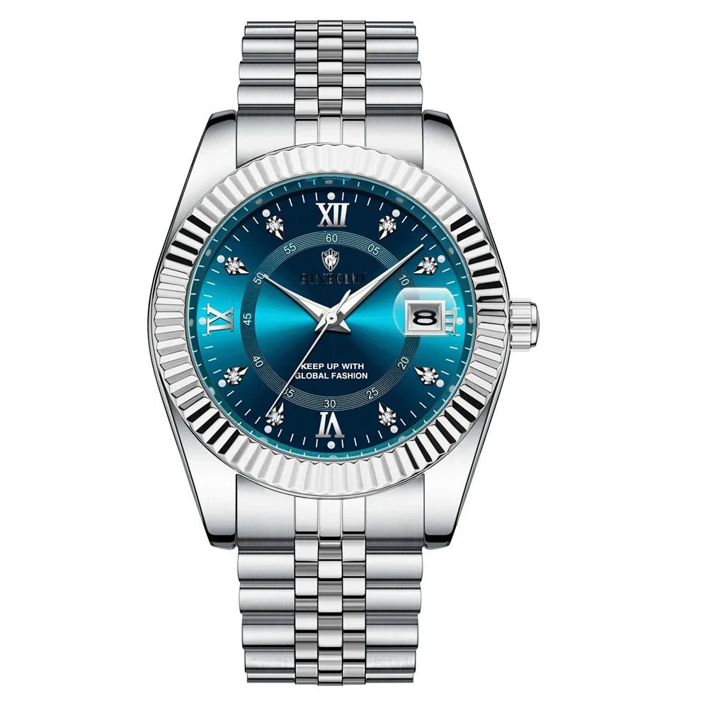 Fashion Quartz Wristwatches Luxury Brand High Quality Diamond Watch For Man Gifts Digital Mens Automatic Watches Men Gold Clock - Overture Gifts