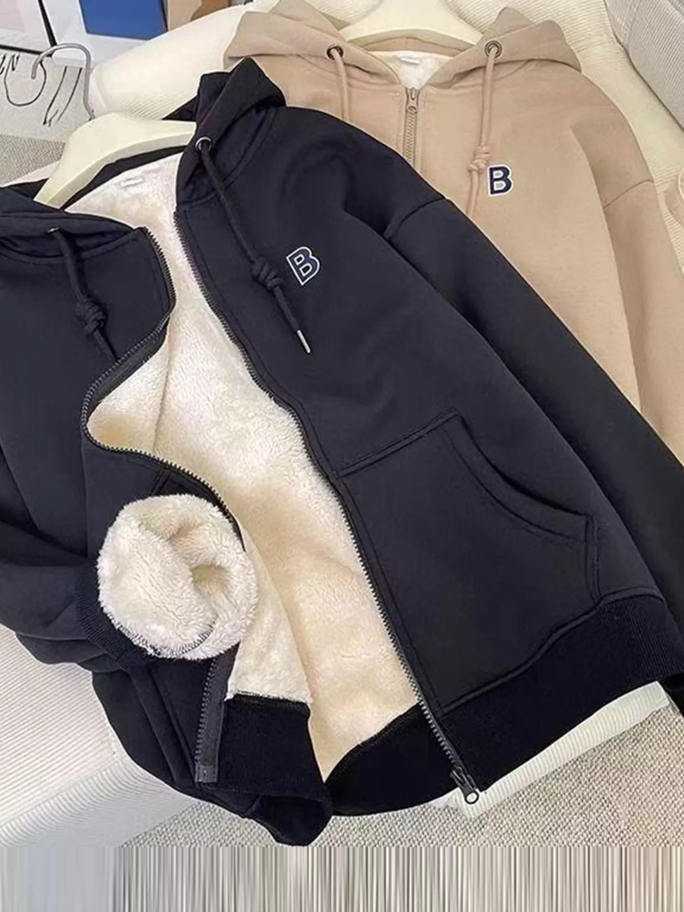 Fleece-Lined Zip-Up Hoodie - Overture Gifts