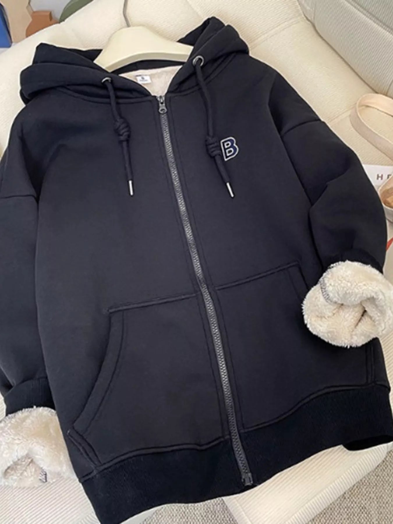 Fleece-Lined Zip-Up Hoodie - Overture Gifts