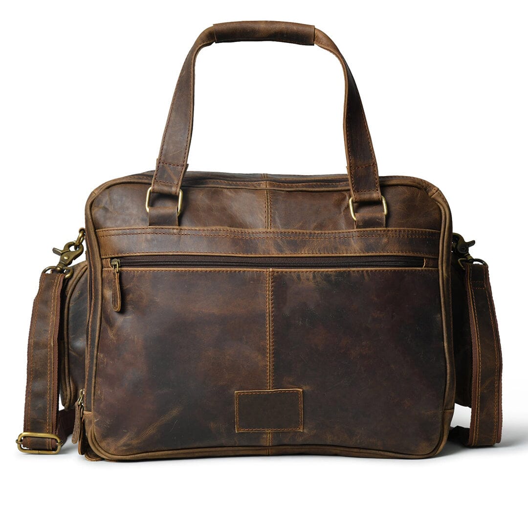 Floyd Handmade Buffalo Leather Office Briefcase - Overture Gifts