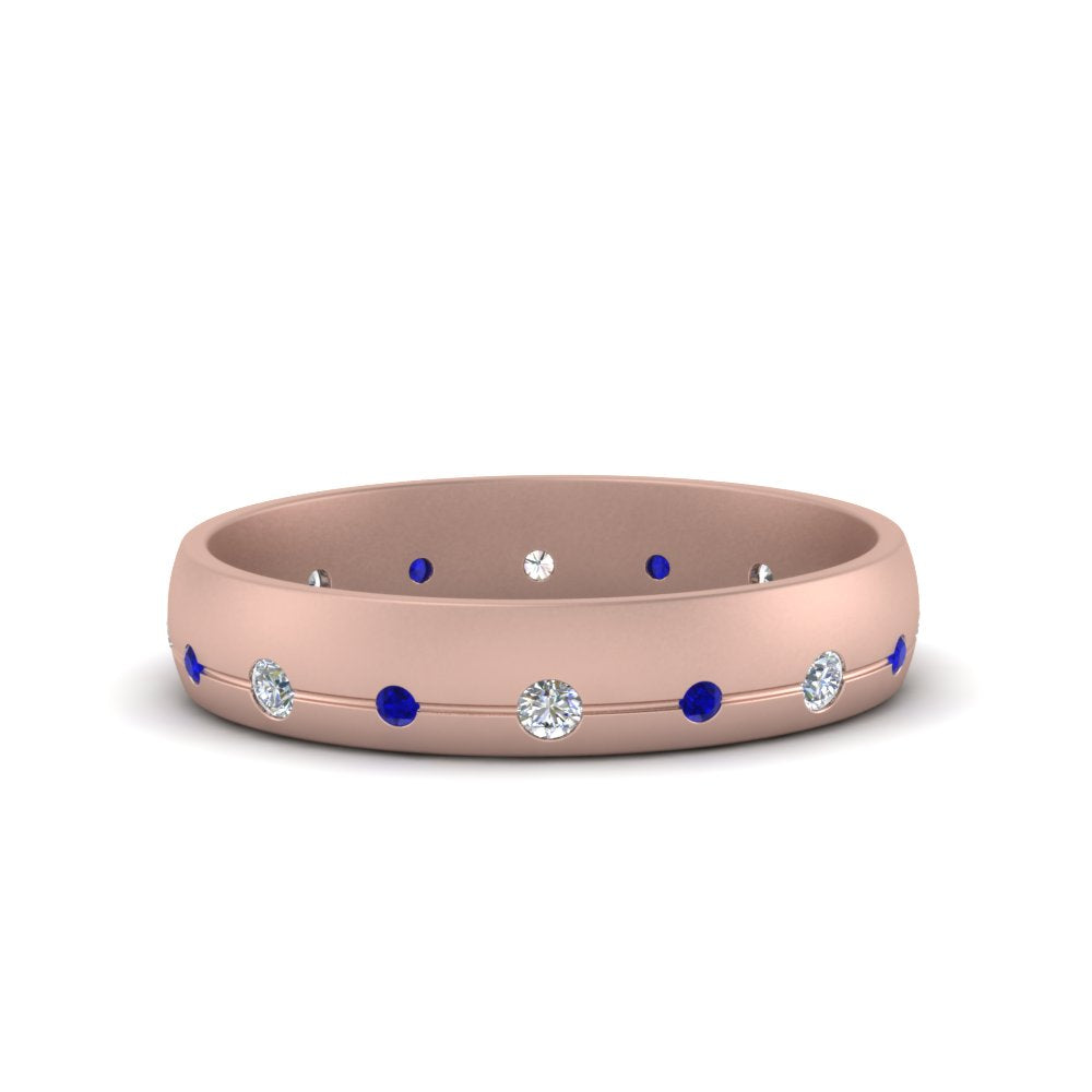 Flush Set Diamond Wedding Band