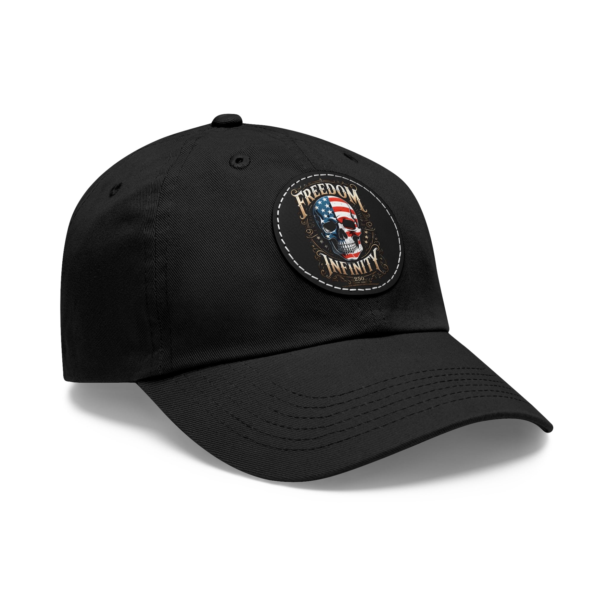 Freedom Infinity 250 Years 1776-2026 Leather Patch Hat - Overture Gifts
