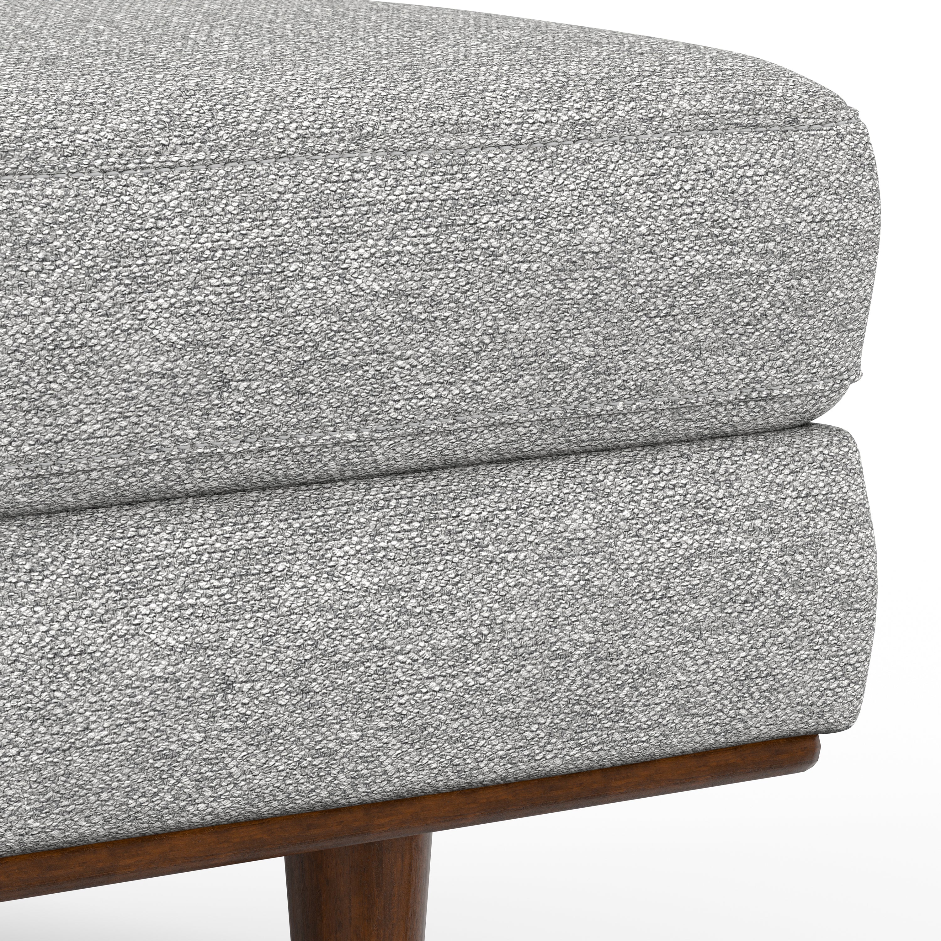 Morrison Large Rectangular Ottoman in Mist