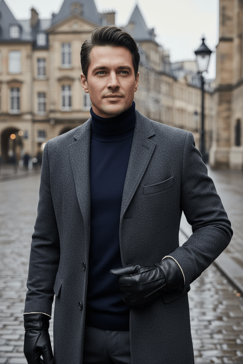 Gentleman's Genuine Sheepskin Shearling Gloves - Overture Gifts
