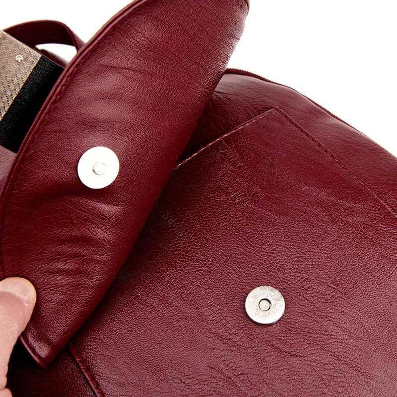 Genuine Leather Backpack for Women Water Resistant Anti Theft Travel Bag - Overture Gifts
