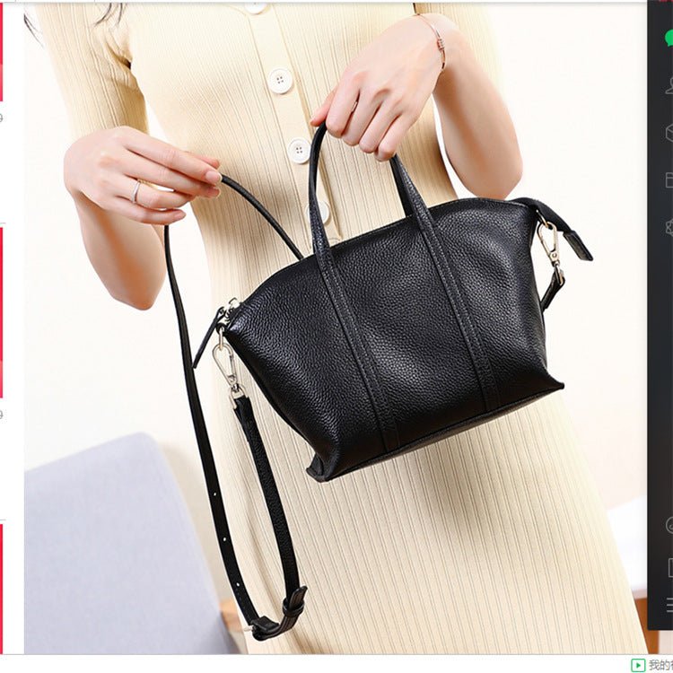 Genuine leather bag cowhide shoulder tote purse - Overture Gifts