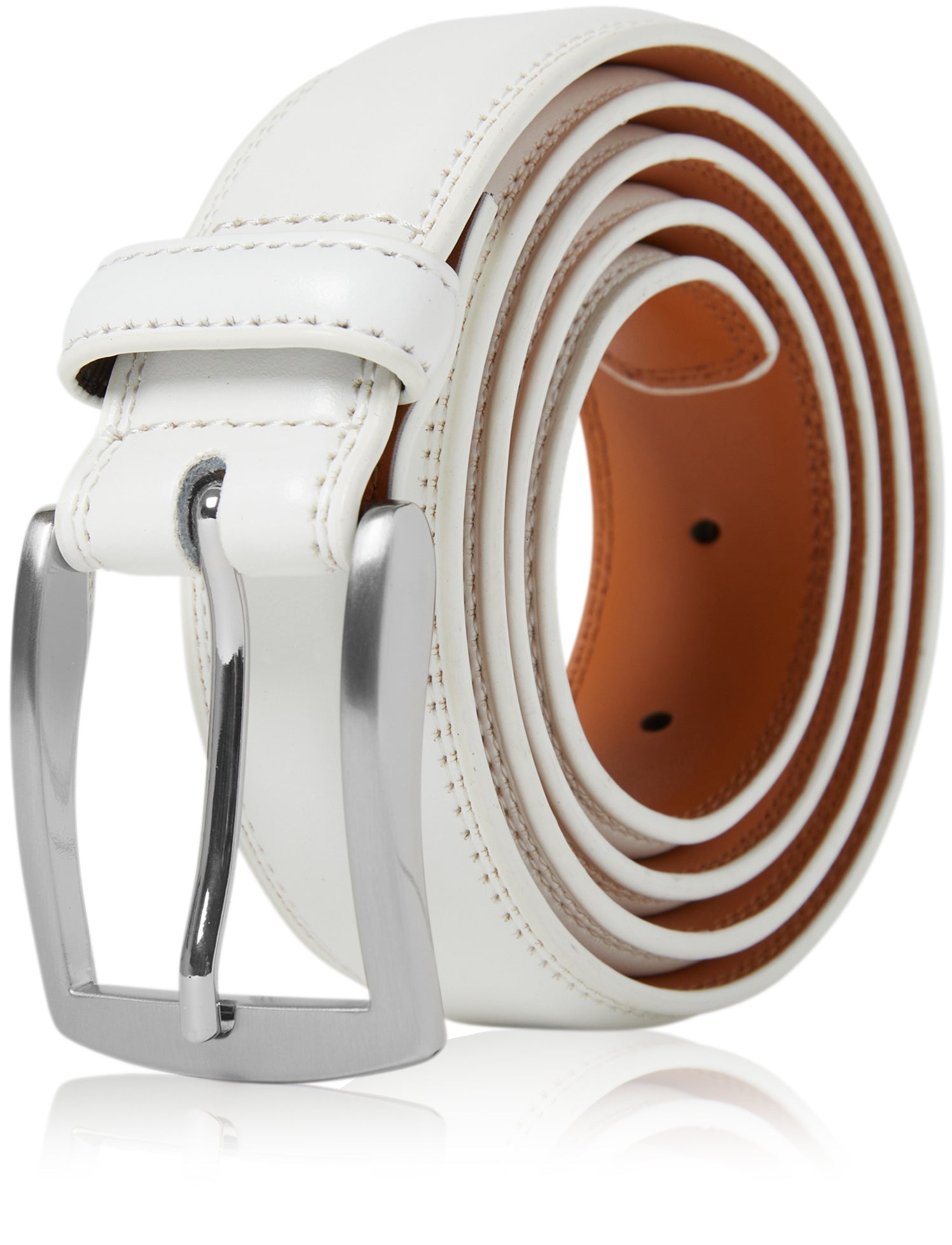 Genuine Leather Belt for Men – Zinc Alloy Buckle, 1.25" Strap - Overture Gifts