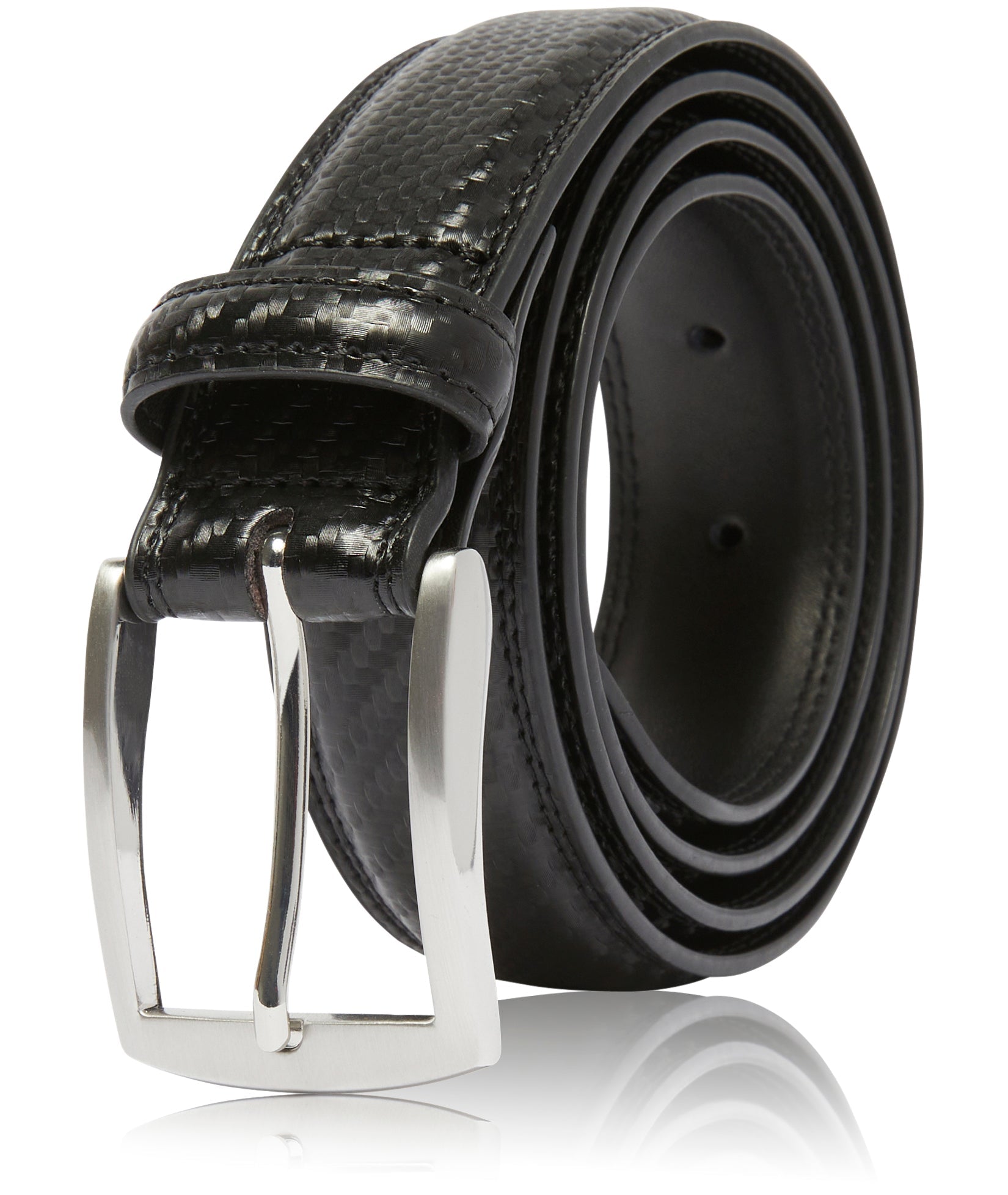 Genuine Leather Belt for Men – Zinc Alloy Buckle, 1.25" Strap - Overture Gifts