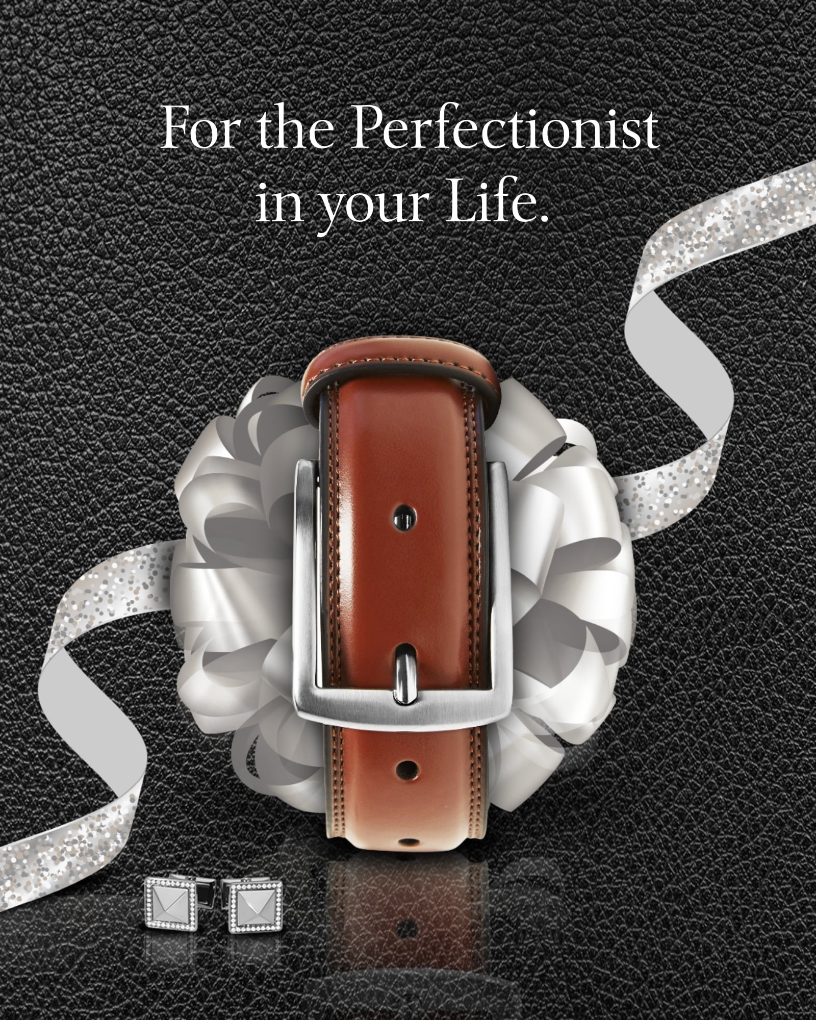 Genuine Leather Belt for Men – Zinc Alloy Buckle, 1.25" Strap - Overture Gifts