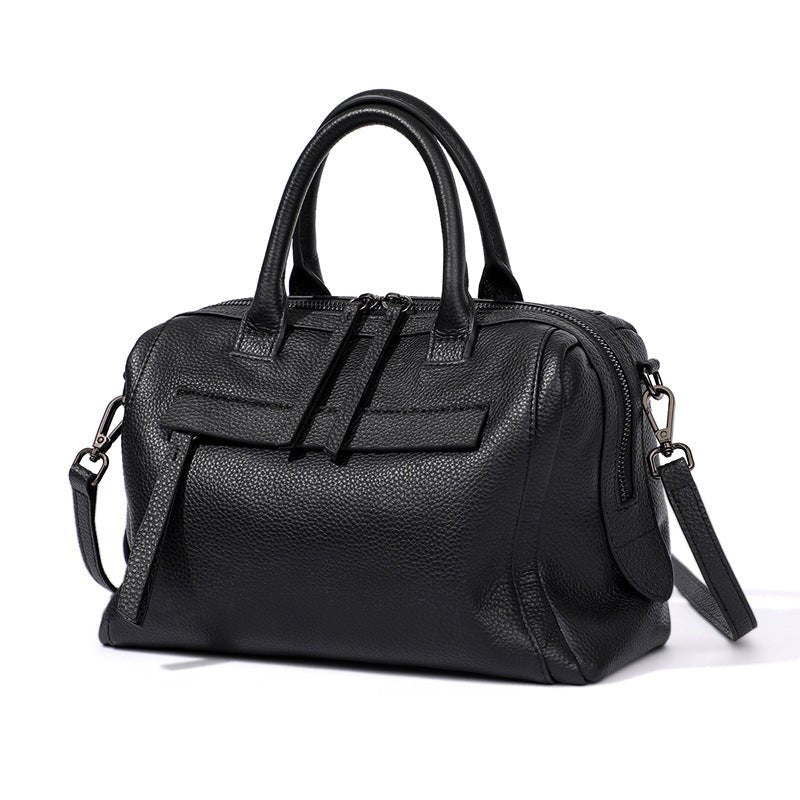 Genuine Leather big tote purse Boston shoulder bag 7533 - Overture Gifts