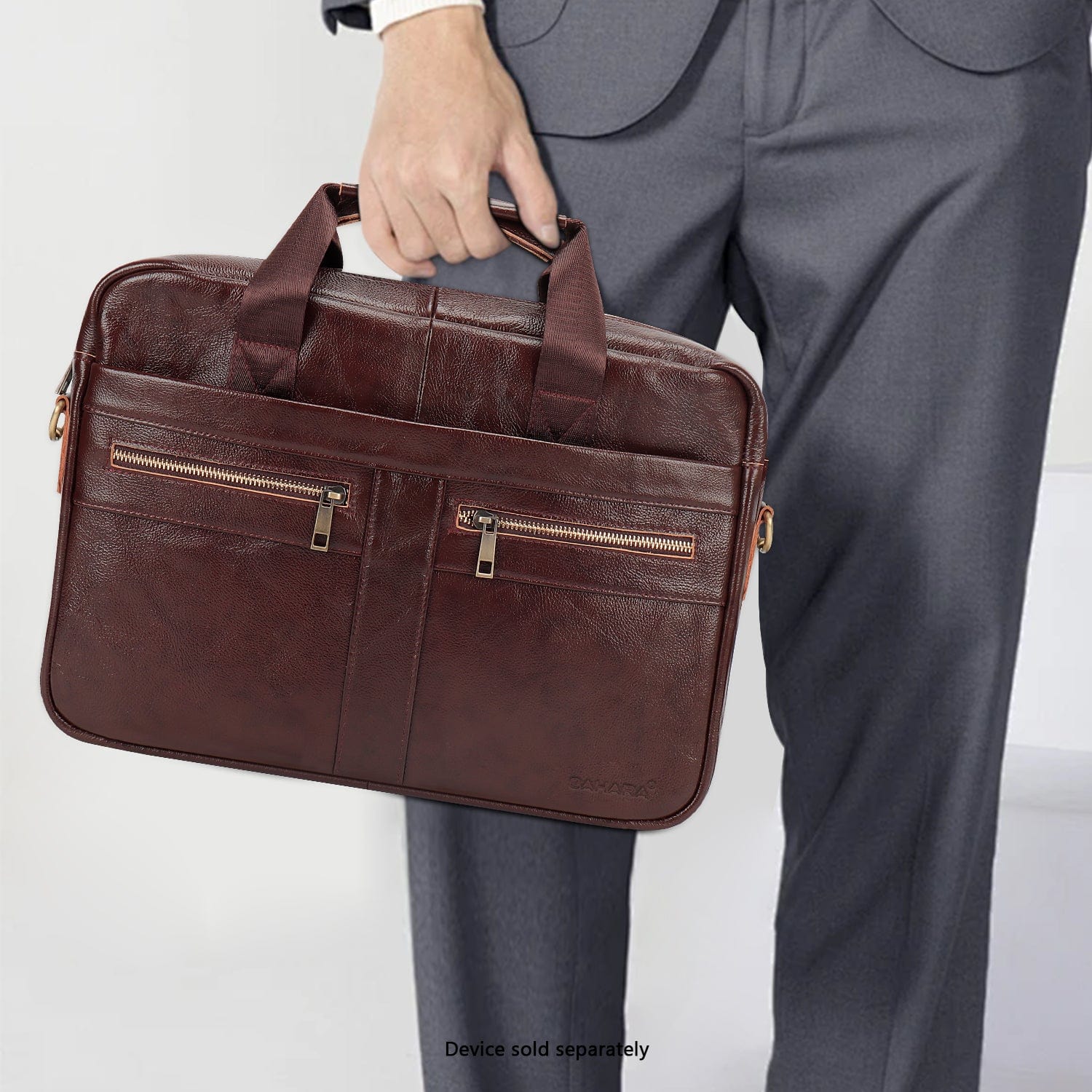 Genuine Leather Business Bag Briefcase - Laptops up to 16-inch - Overture Gifts