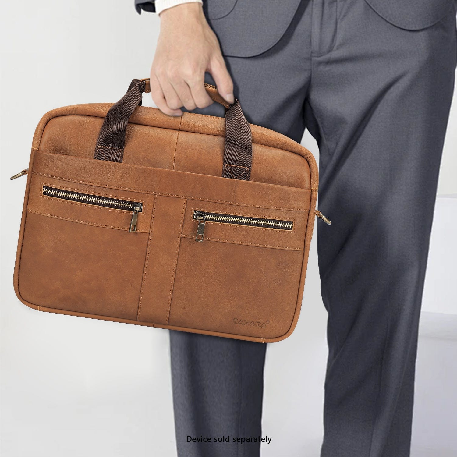 Genuine Leather Business Bag Briefcase - Laptops up to 16-inch - Overture Gifts