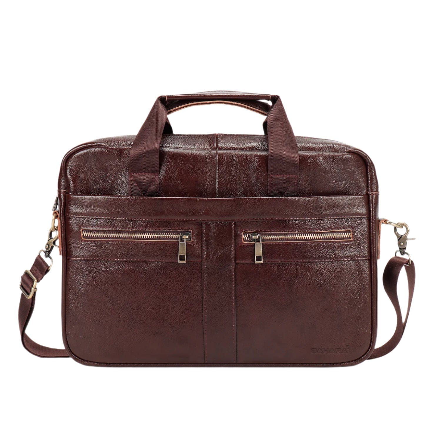 Genuine Leather Business Bag Briefcase - Laptops up to 16-inch - Overture Gifts