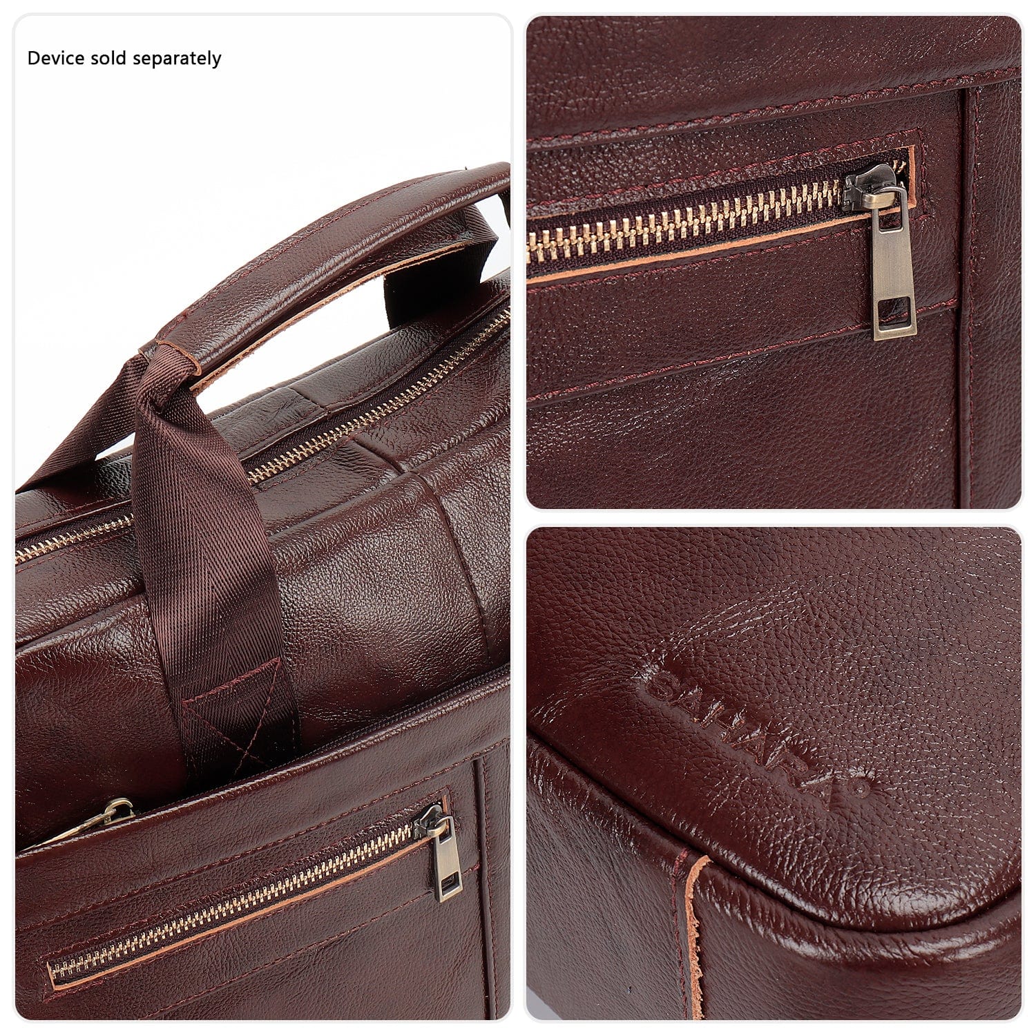 Genuine Leather Business Bag Briefcase - Laptops up to 16-inch - Overture Gifts