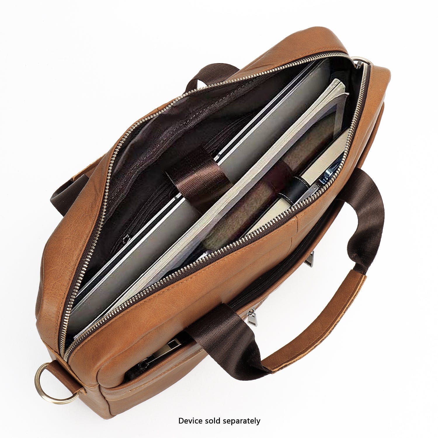 Genuine Leather Business Bag Briefcase - Laptops up to 16-inch - Overture Gifts