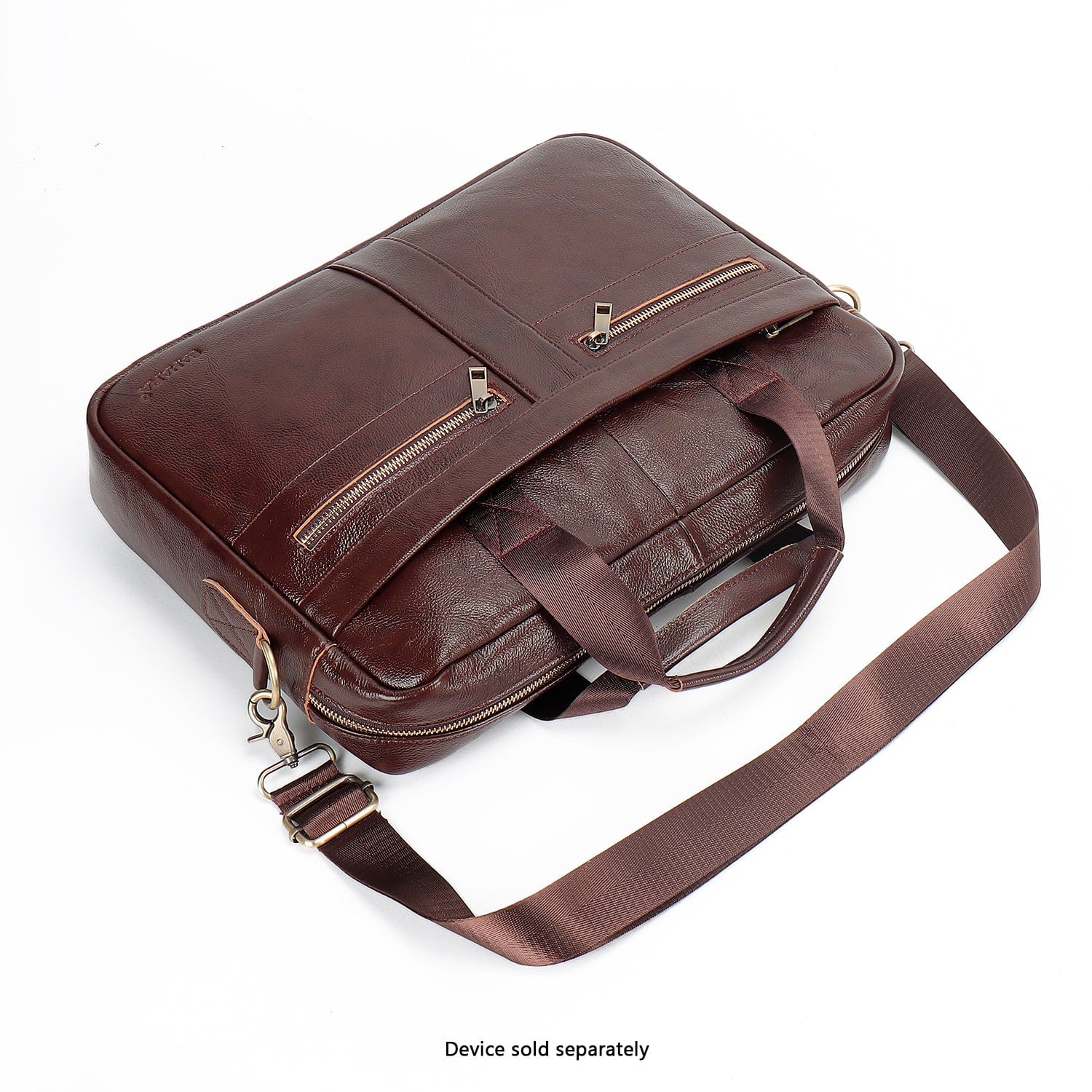 Genuine Leather Business Bag Briefcase - Laptops up to 16-inch - Overture Gifts