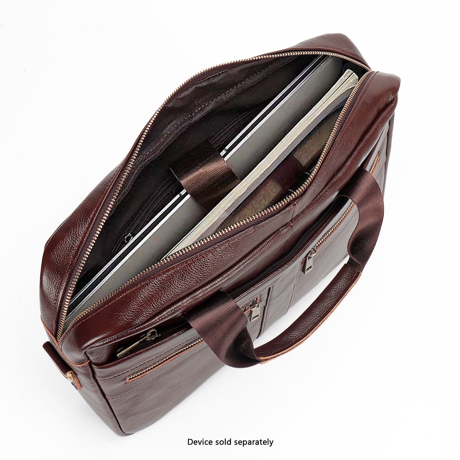 Genuine Leather Business Bag Briefcase - Laptops up to 16-inch - Overture Gifts