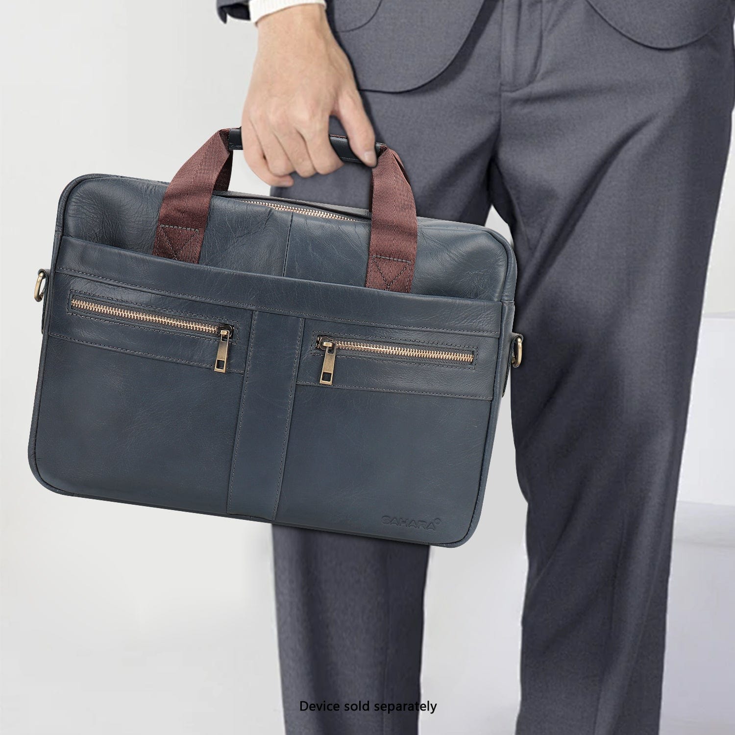 Genuine Leather Business Bag Briefcase - Laptops up to 16-inch - Overture Gifts
