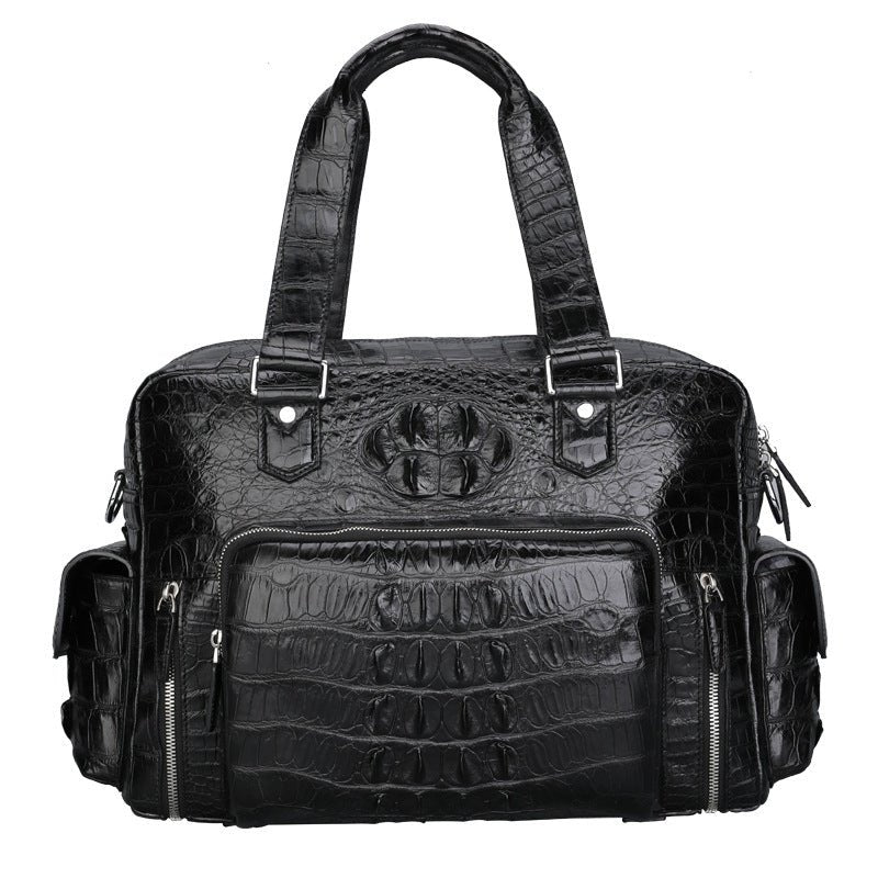 Genuine Leather Crocodile Leather Men's Luggage Bag Outdoor Travel Large Handbag - Overture Gifts