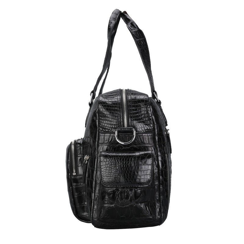 Genuine Leather Crocodile Leather Men's Luggage Bag Outdoor Travel Large Handbag - Overture Gifts