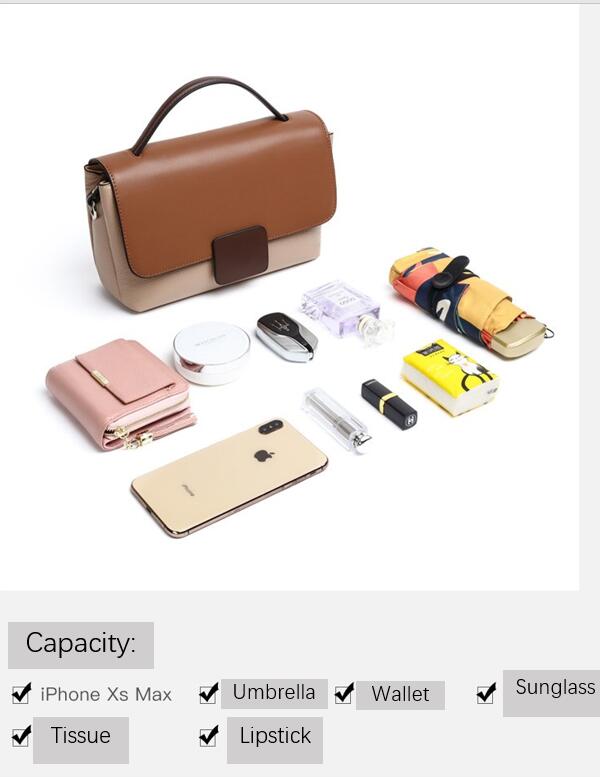 Genuine leather crossbody bag women shoulder handbag tote bag - Overture Gifts