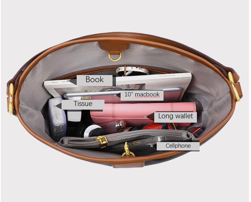 Genuine leather hobo handbags trendy commuter bag 5740 - Overture Gifts