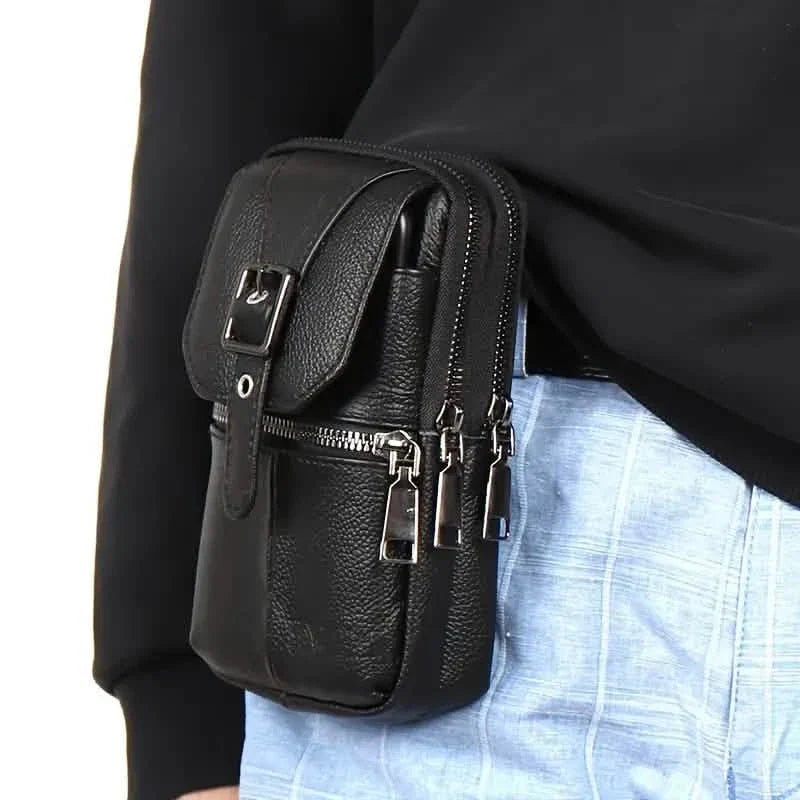 Genuine Leather Multifunctional Cell Phone Bag - Overture Gifts