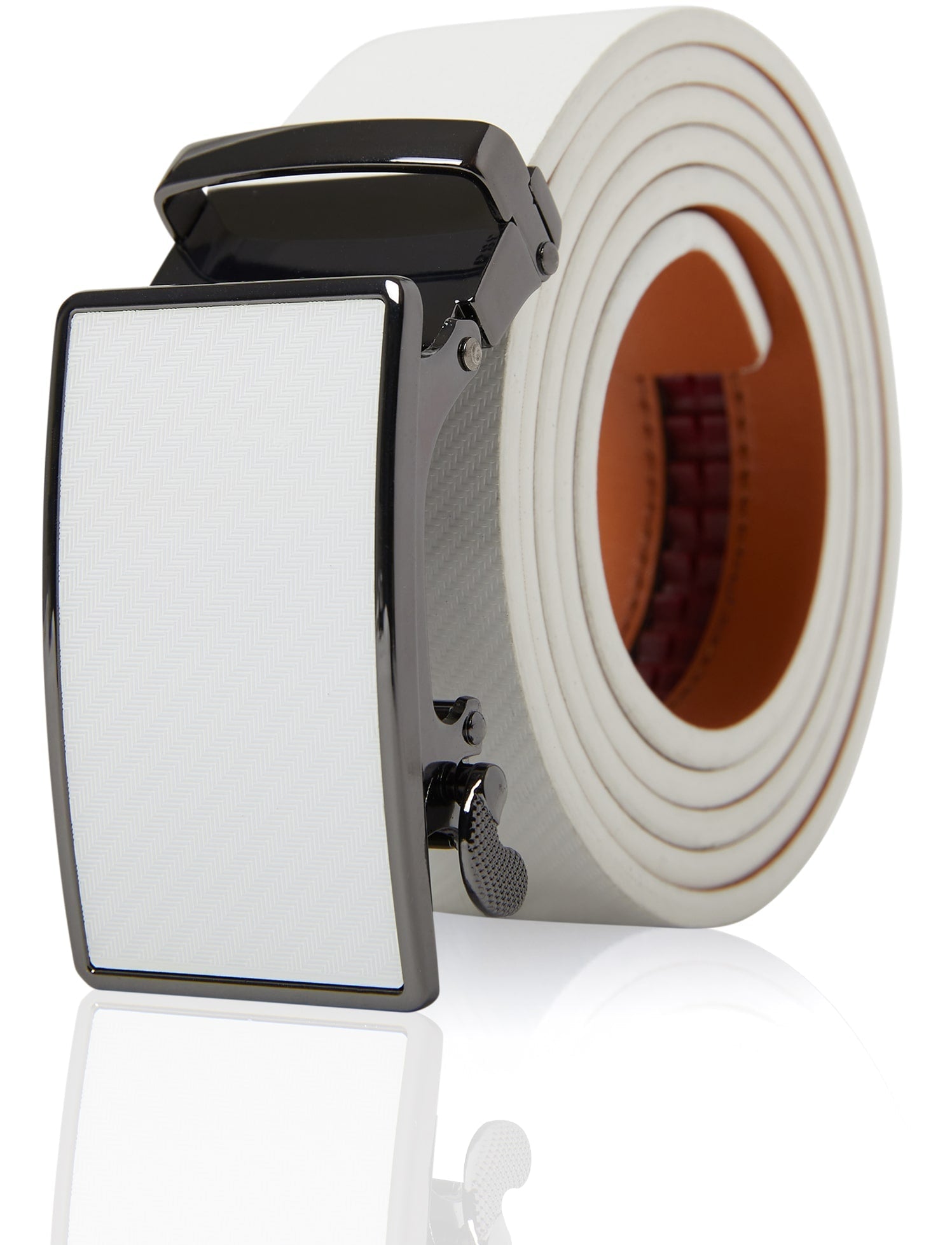 Genuine Leather Ratchet Belt – No Holes, Custom Fit - Overture Gifts