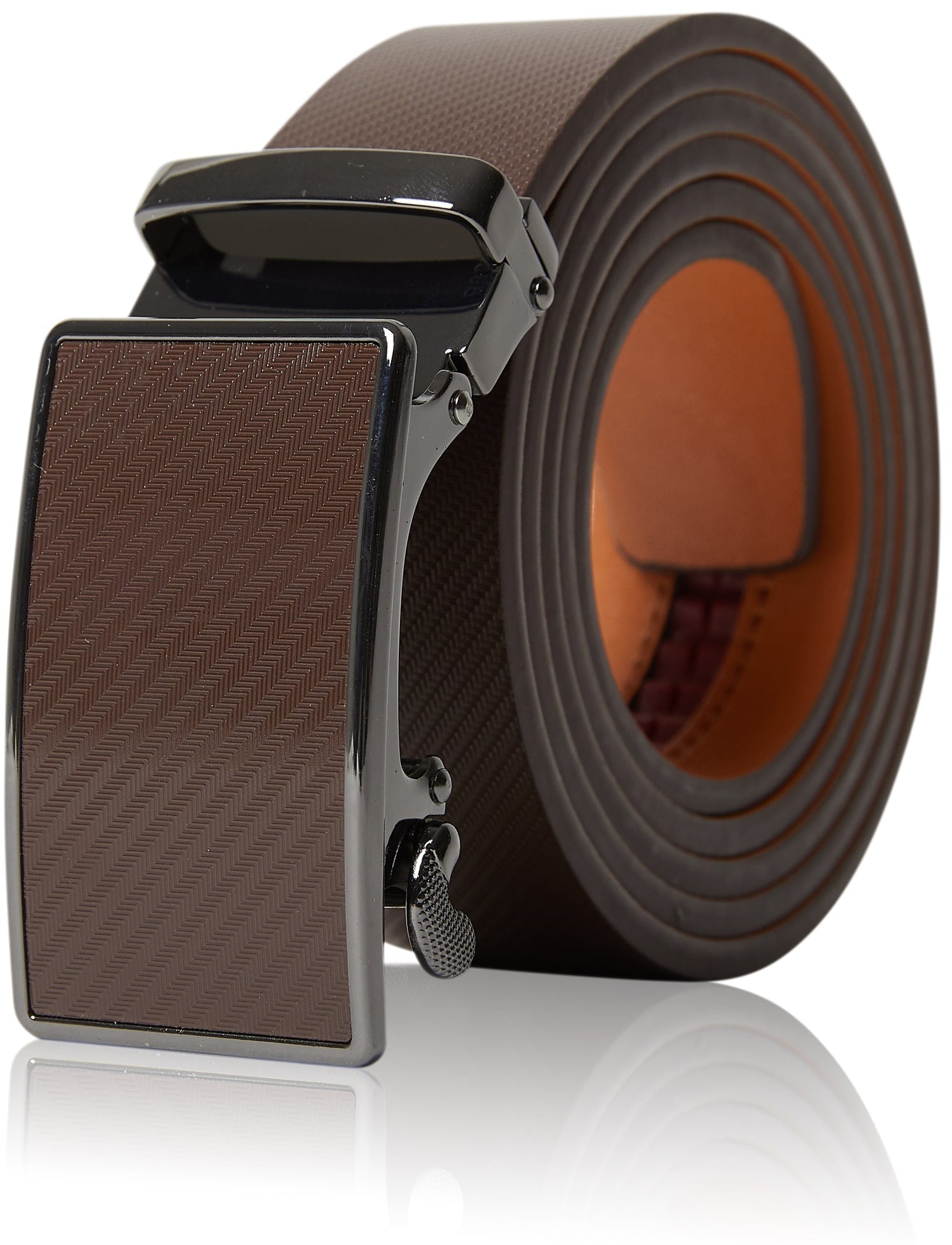 Genuine Leather Ratchet Belt – No Holes, Custom Fit - Overture Gifts