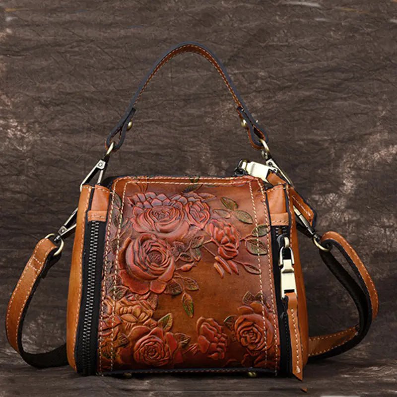 Genuine Leather Women's Handbag and Bucket Backpack - Overture Gifts