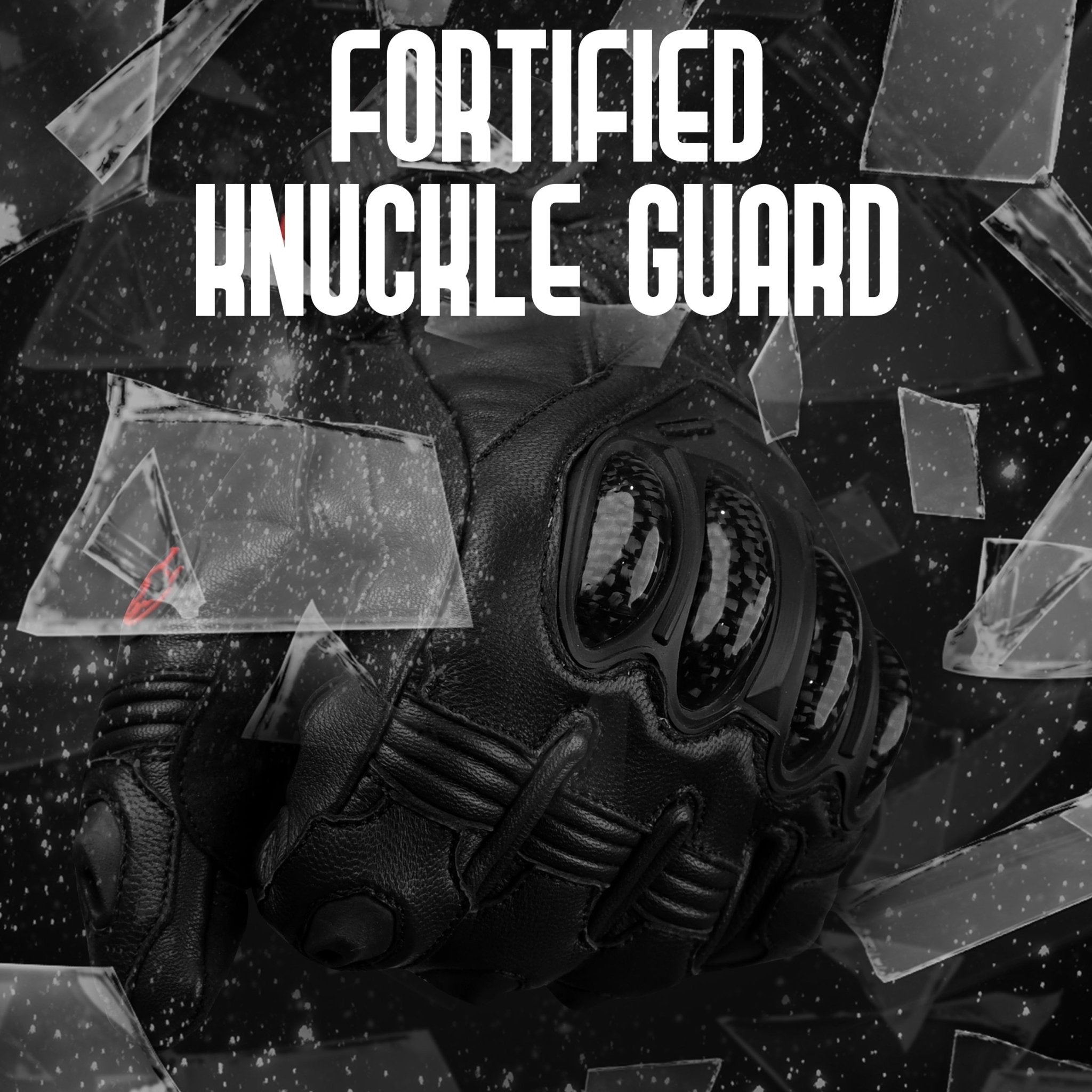 Gladiator Motorcycle Gloves | Genuine Leather | Reinforced Knuckle Protection - Overture Gifts