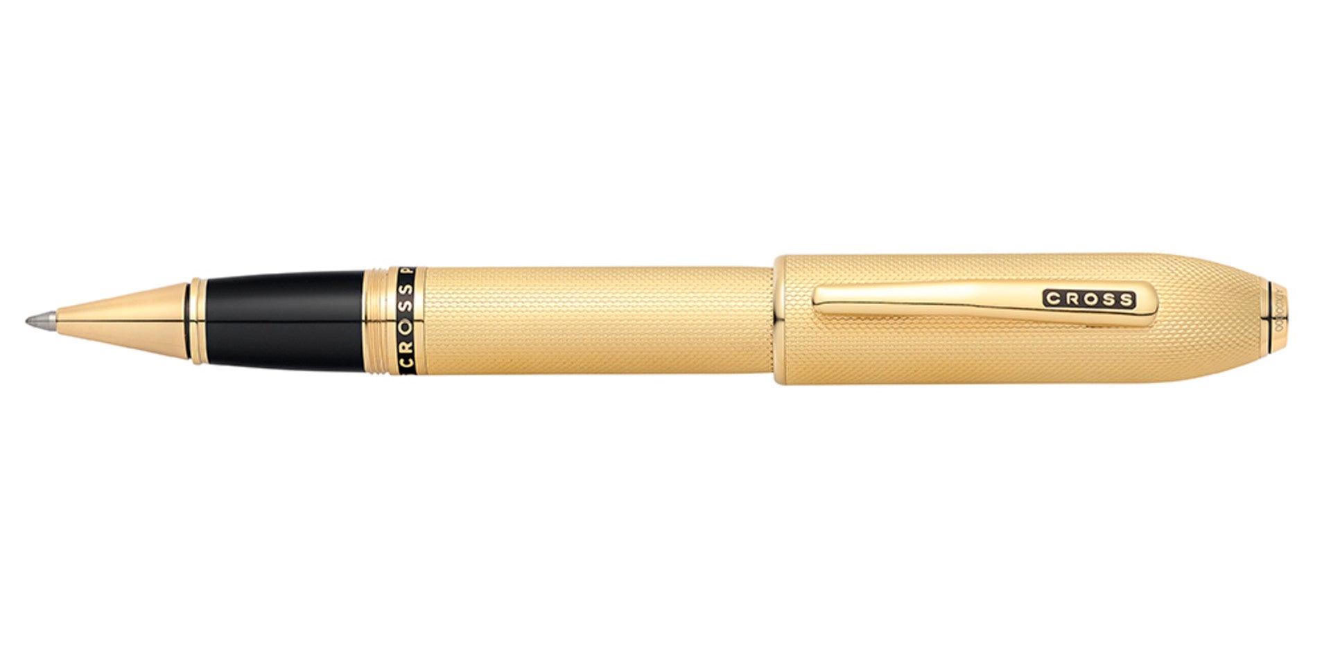 Peerless™ 23KT Heavy Gold Plate with Gold Plated Appointments and Swarovski Crystal Rollerball Pen