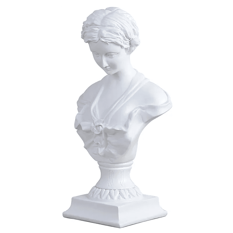Goddess Bust Statue Classical De Milo Tabletop Decor Gift Greek Roman Mythology Art Replica Resin Venus Sculpture Home Office - Overture Gifts