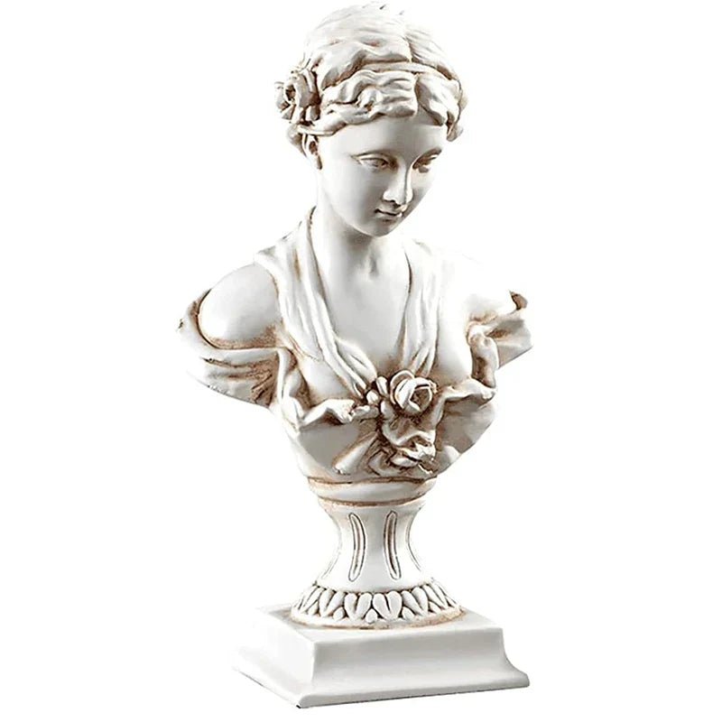 Goddess Bust Statue Classical De Milo Tabletop Decor Gift Greek Roman Mythology Art Replica Resin Venus Sculpture Home Office - Overture Gifts