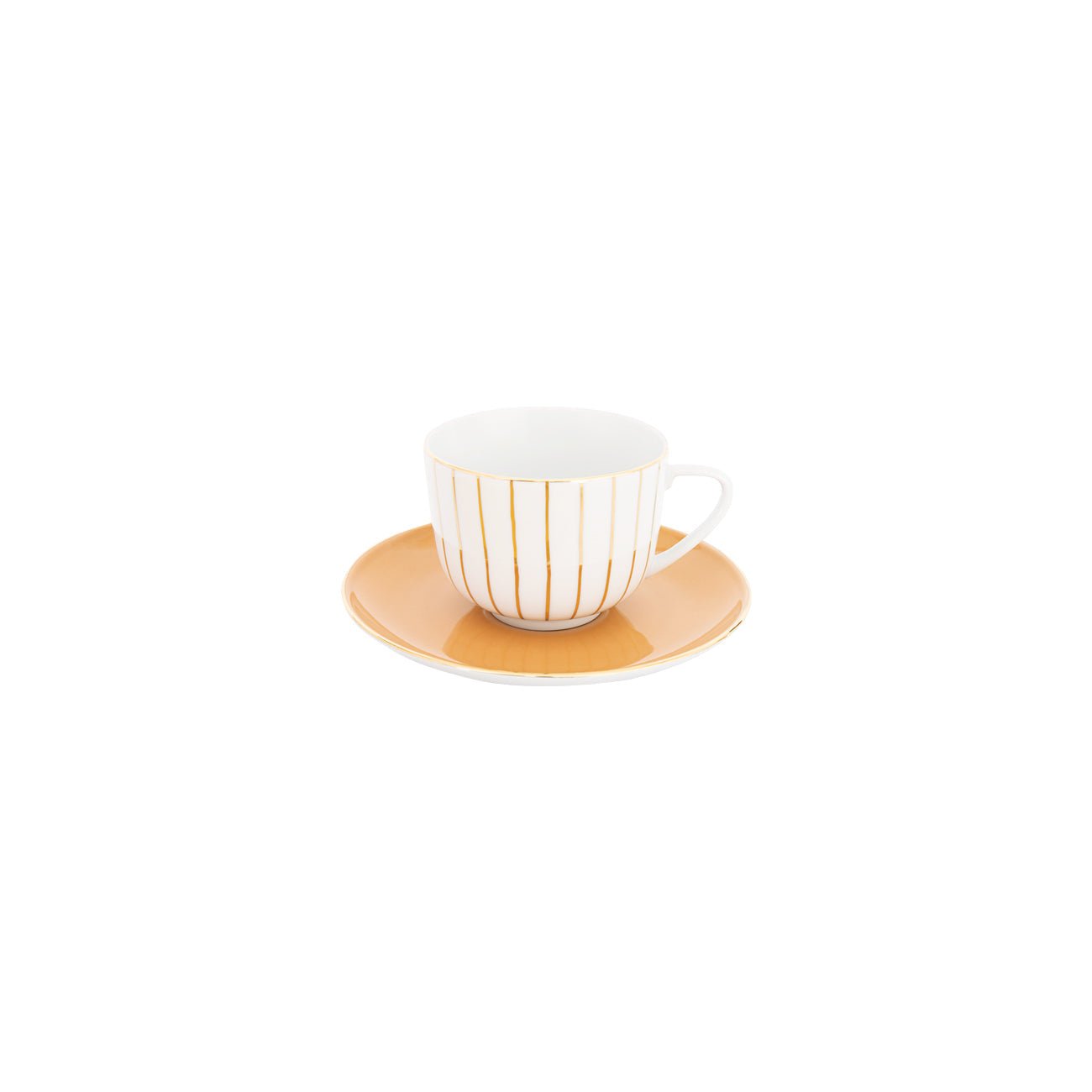 Golden Orbit Tea Cup & Saucer (Set of 2) - Overture Gifts