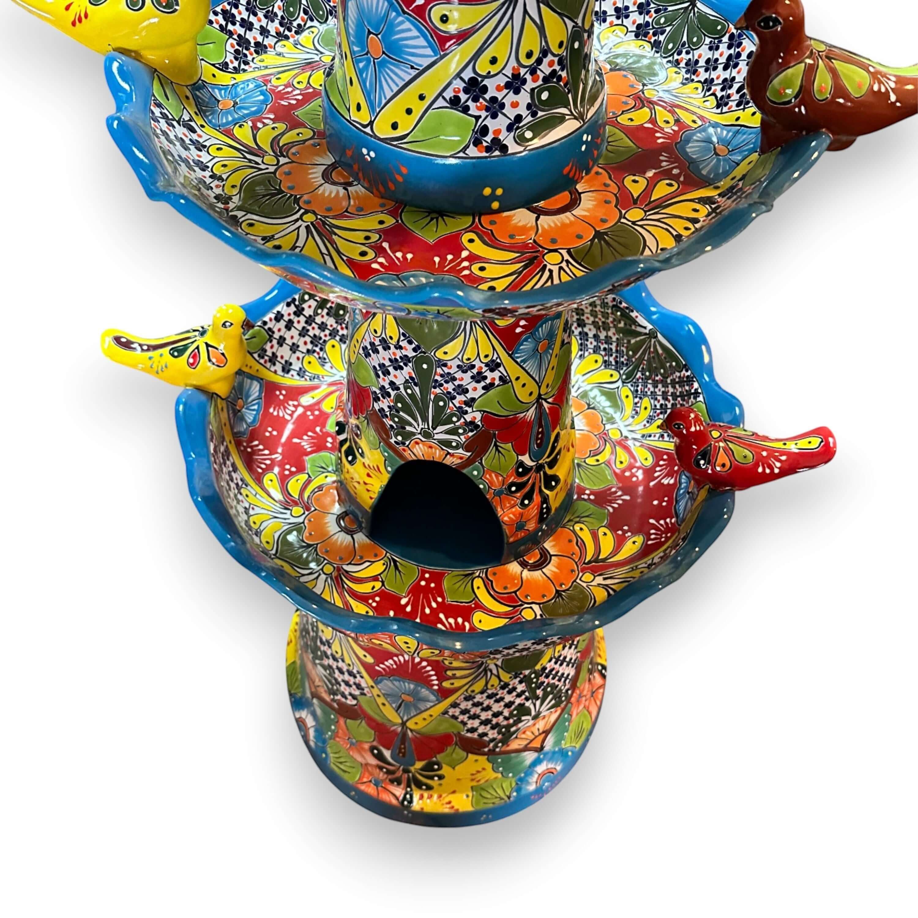 Grand Talavera Garden Fountain | Handmade Mexican Art