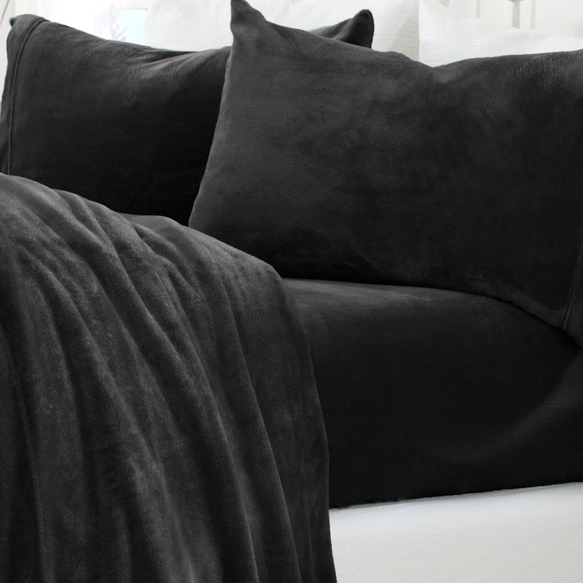 Solid Plush Sheet - Velvet Luxe Collection