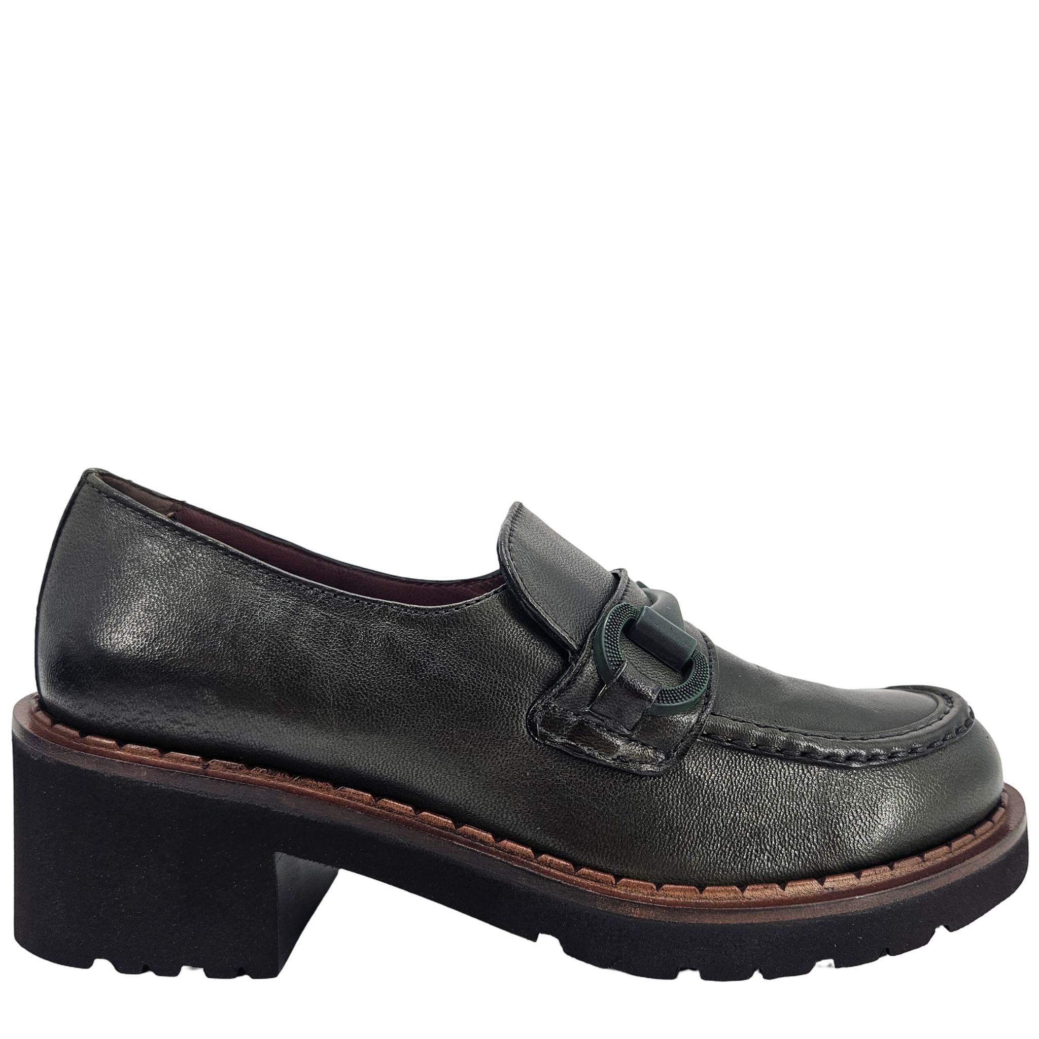 Green Lug Sole Chunky Loafer - Overture Gifts