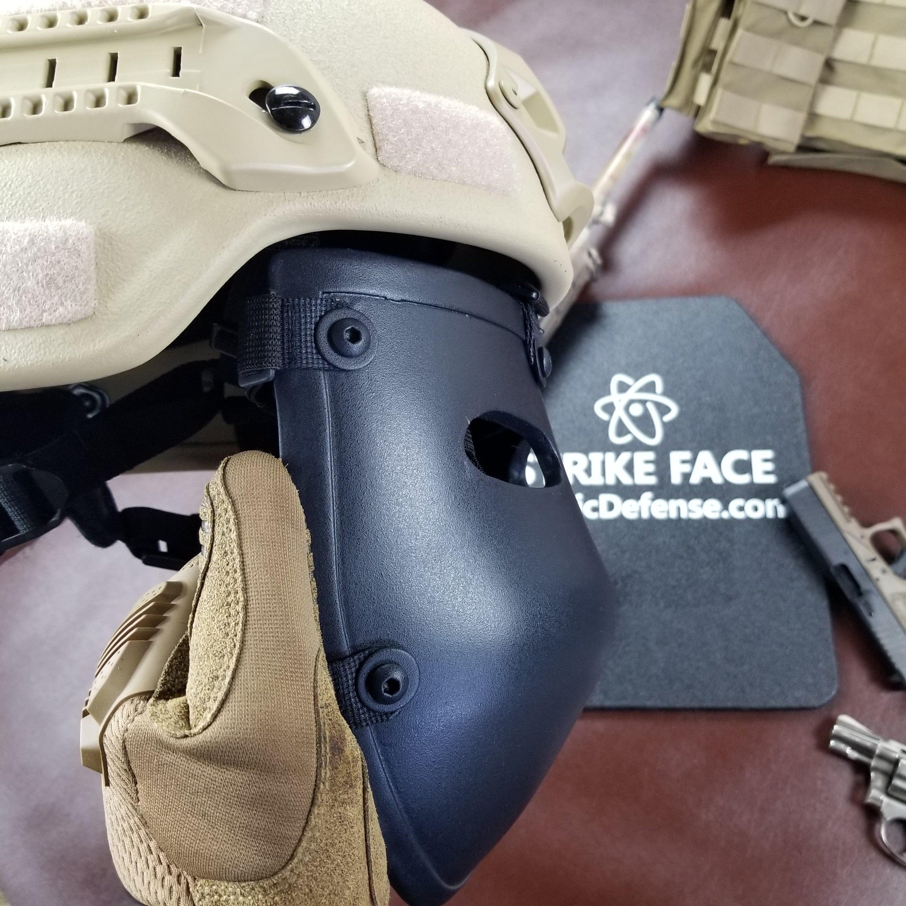 Half Face Bulletproof Mask for Helmets - NIJ Level IIIA+