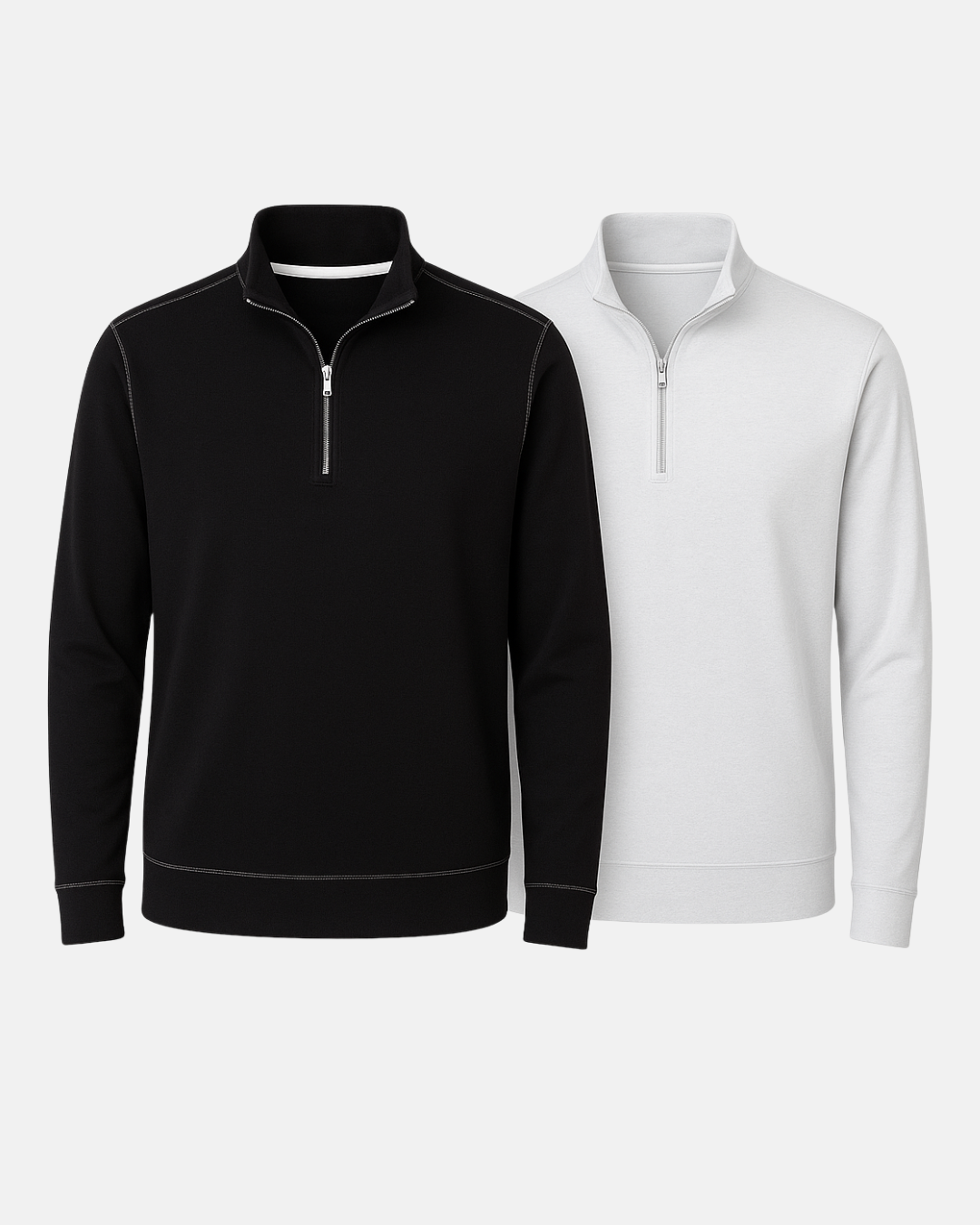 Buki Cinqo Travel Half Zip 2-Pack - Black/White - Men