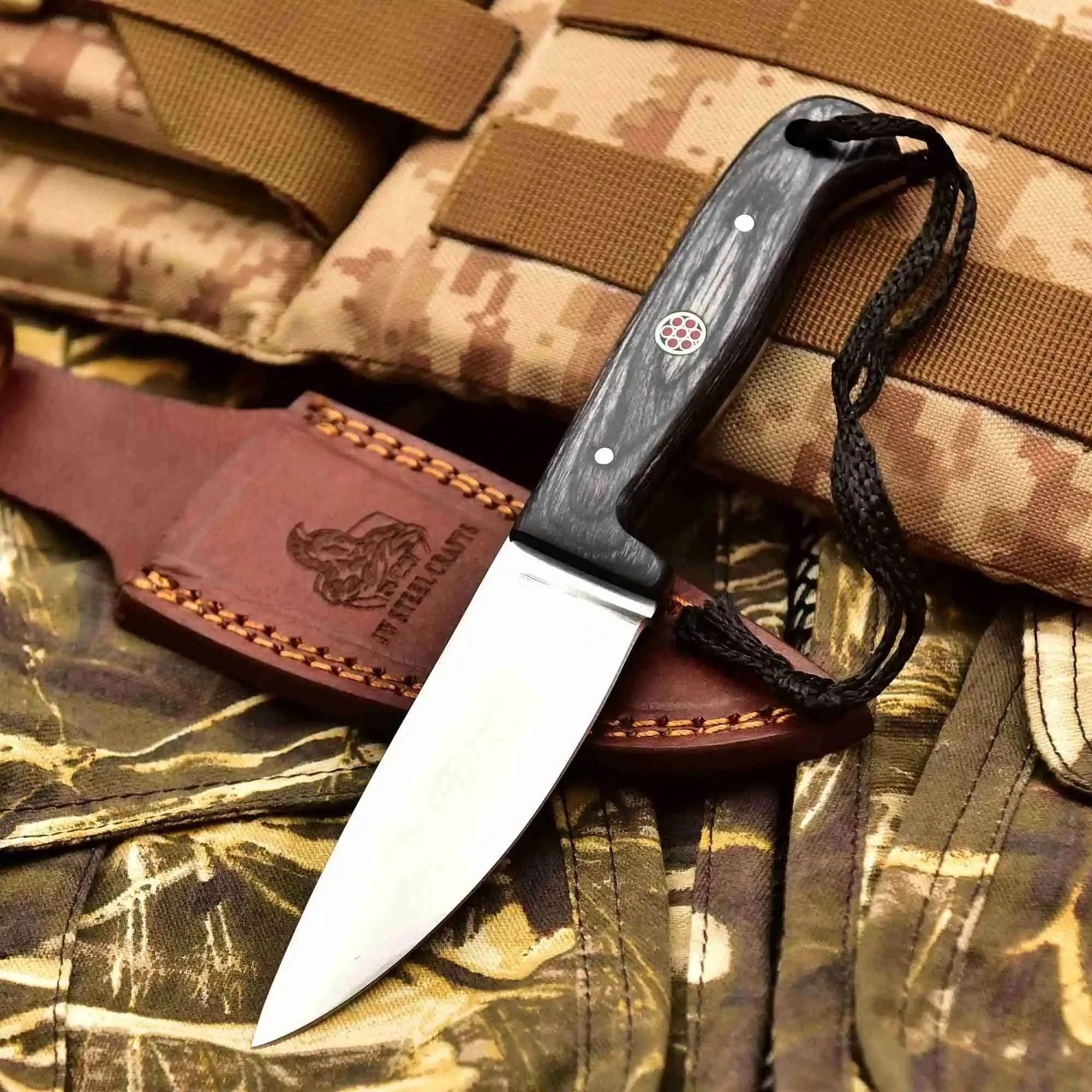 Prairie Blade Survival Knife Carbon Steel Multiple Handle Colors | JW SteelCrafts