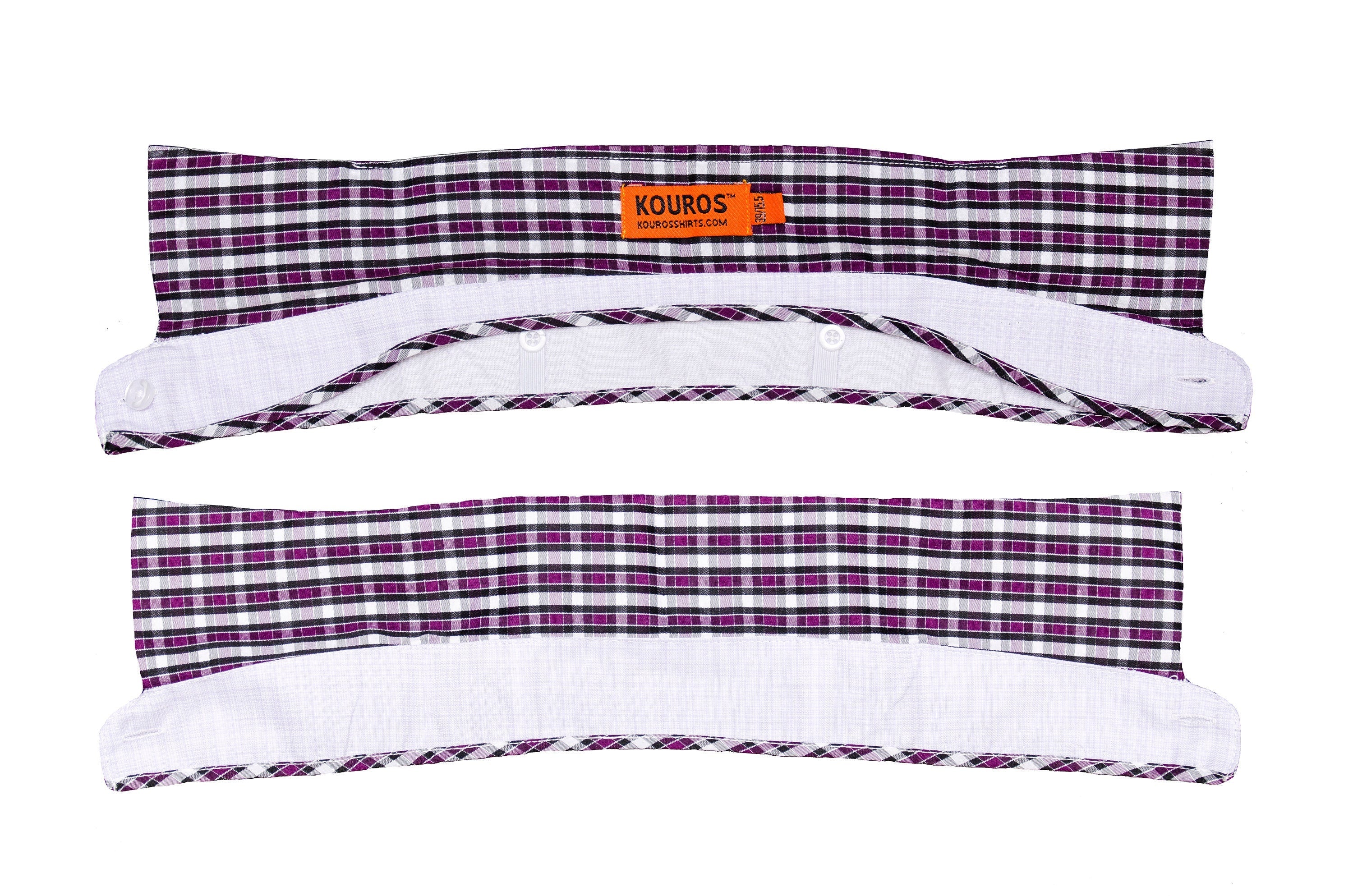 Men's Premium Designer Modern Slim Fit Dress Shirt, Lilac, matching collar cover