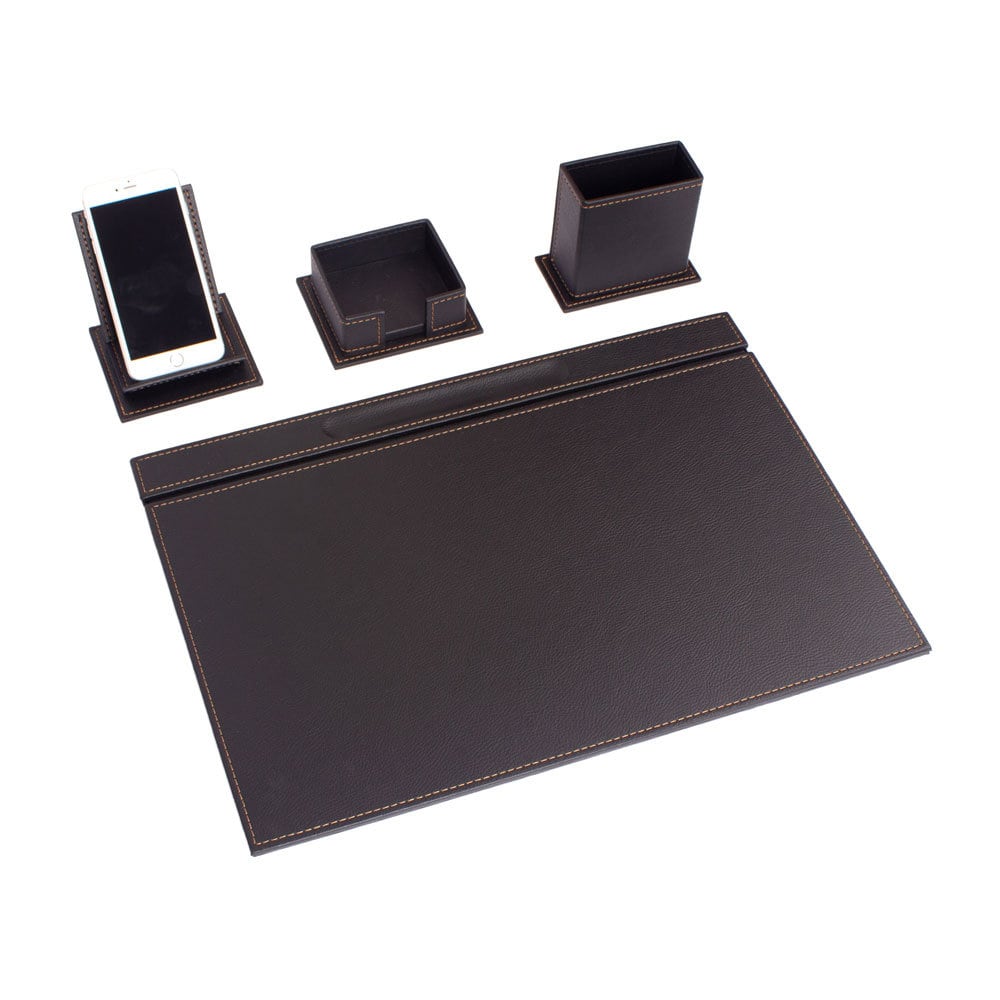 MOOG Luxury Desk Set-4 Accessories- Black - 4 PCS