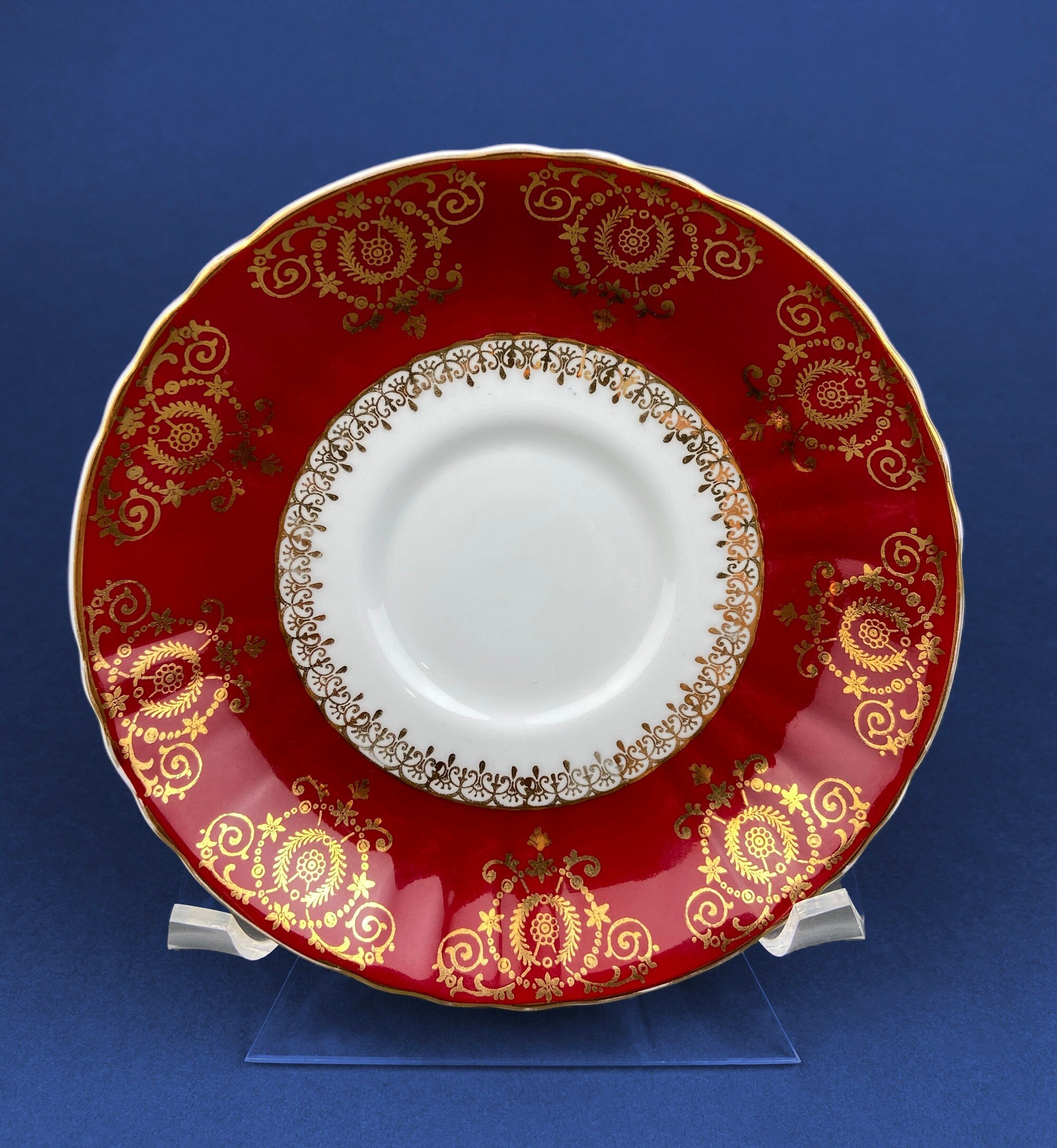 Vintage Teacup, Coffee Cup and Saucer by Royal Grafton. Fine Bone China Made in England.
