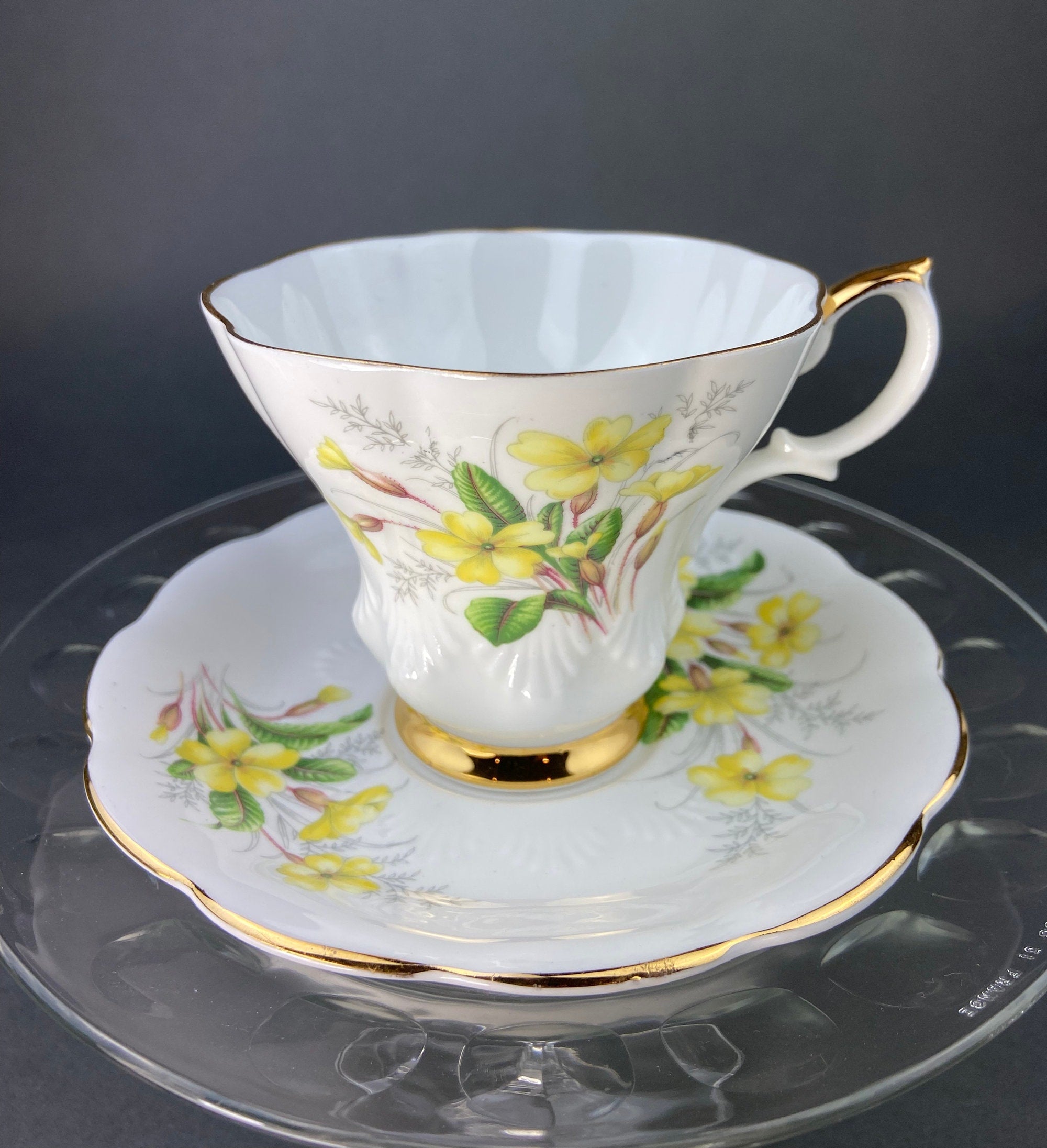 Vintage Royal Albert Tea Cup and Saucer, Carnation, Friendship Series