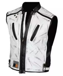 Handmade Solo A Star Wars Story Alden Ehrenreich White Leather Vest Handmade Cosplay Costume