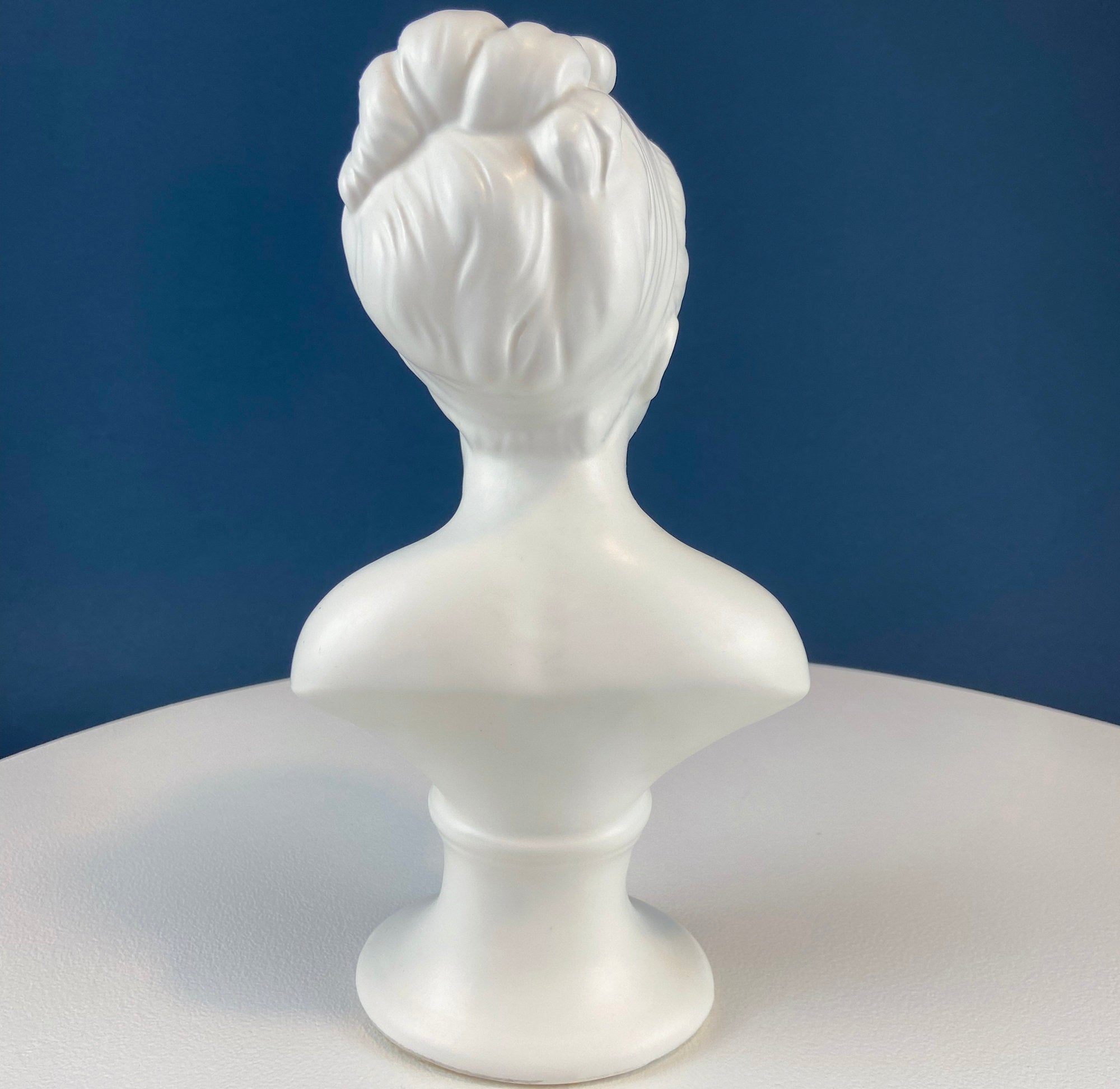 Vintage Napcoware White Porcelain Victorian Children Busts, Set of Two