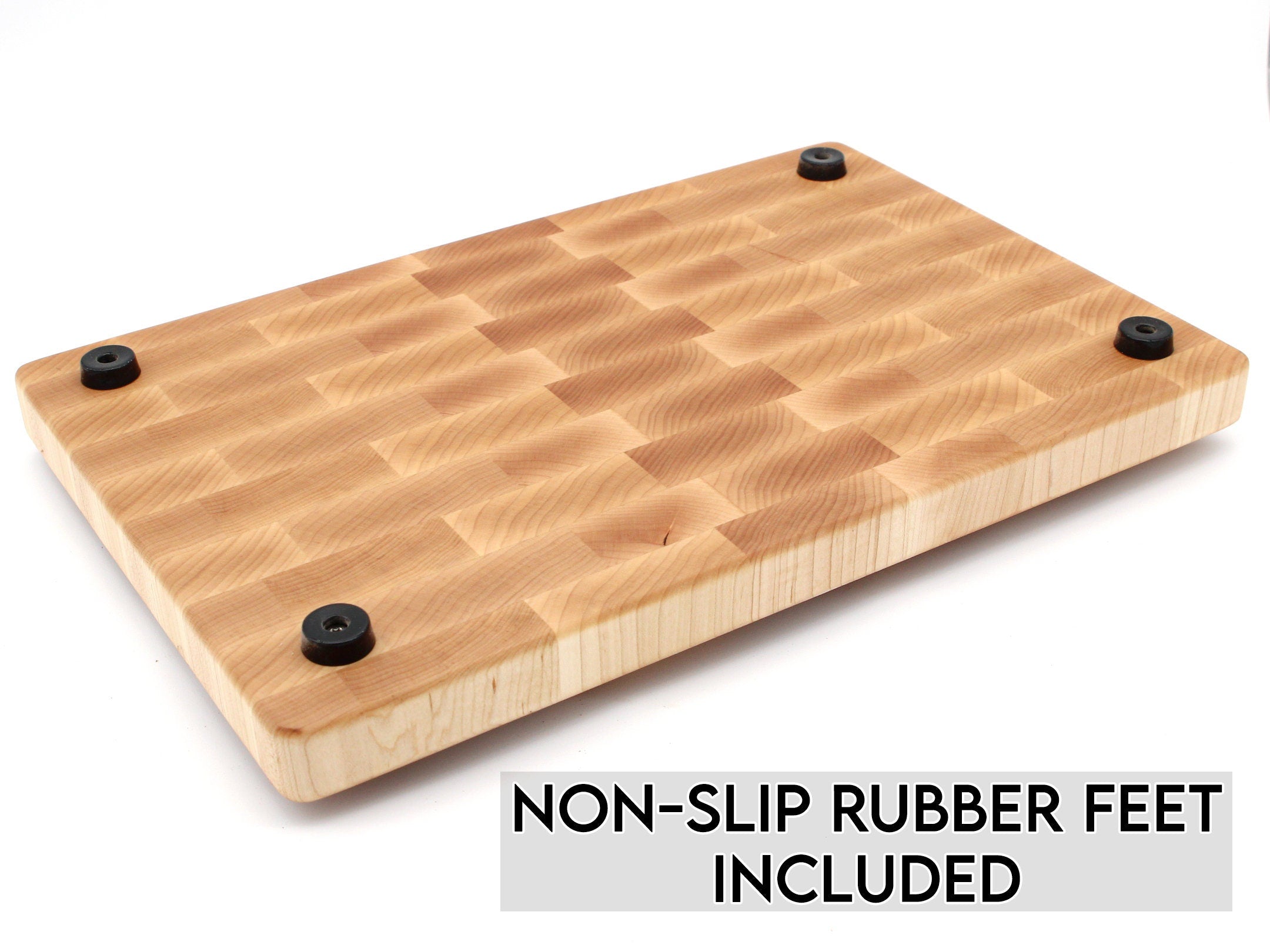 XXL Maple Butcher Block Cutting Board, 24"x18" Maple End Grain Cutting Board, Up to 2” Thick, Wedding Gift, Anniversary Gift, USA Made