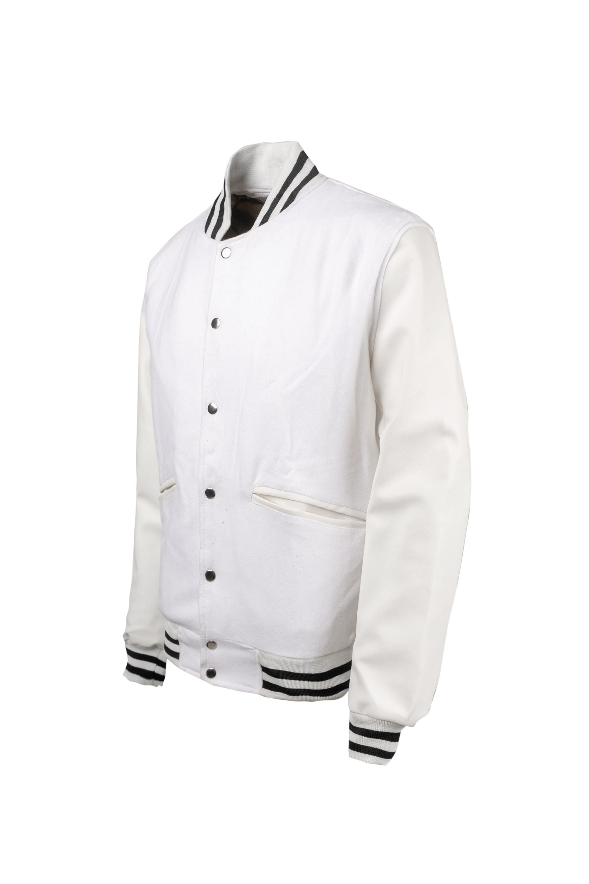 Weeknd Varsity Jacket White and Black Varsity Handmade Cosplay Customizable