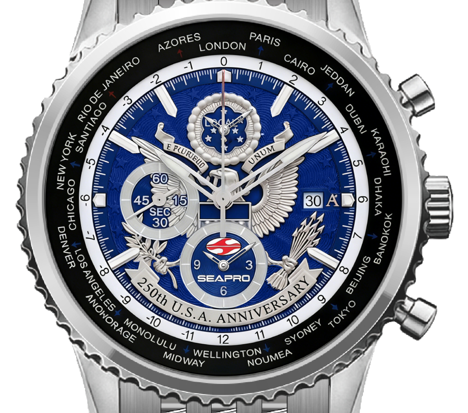 SEAPRO 250th Anniversary Meridian World Timer GMT “Limited Edition Timepiece”